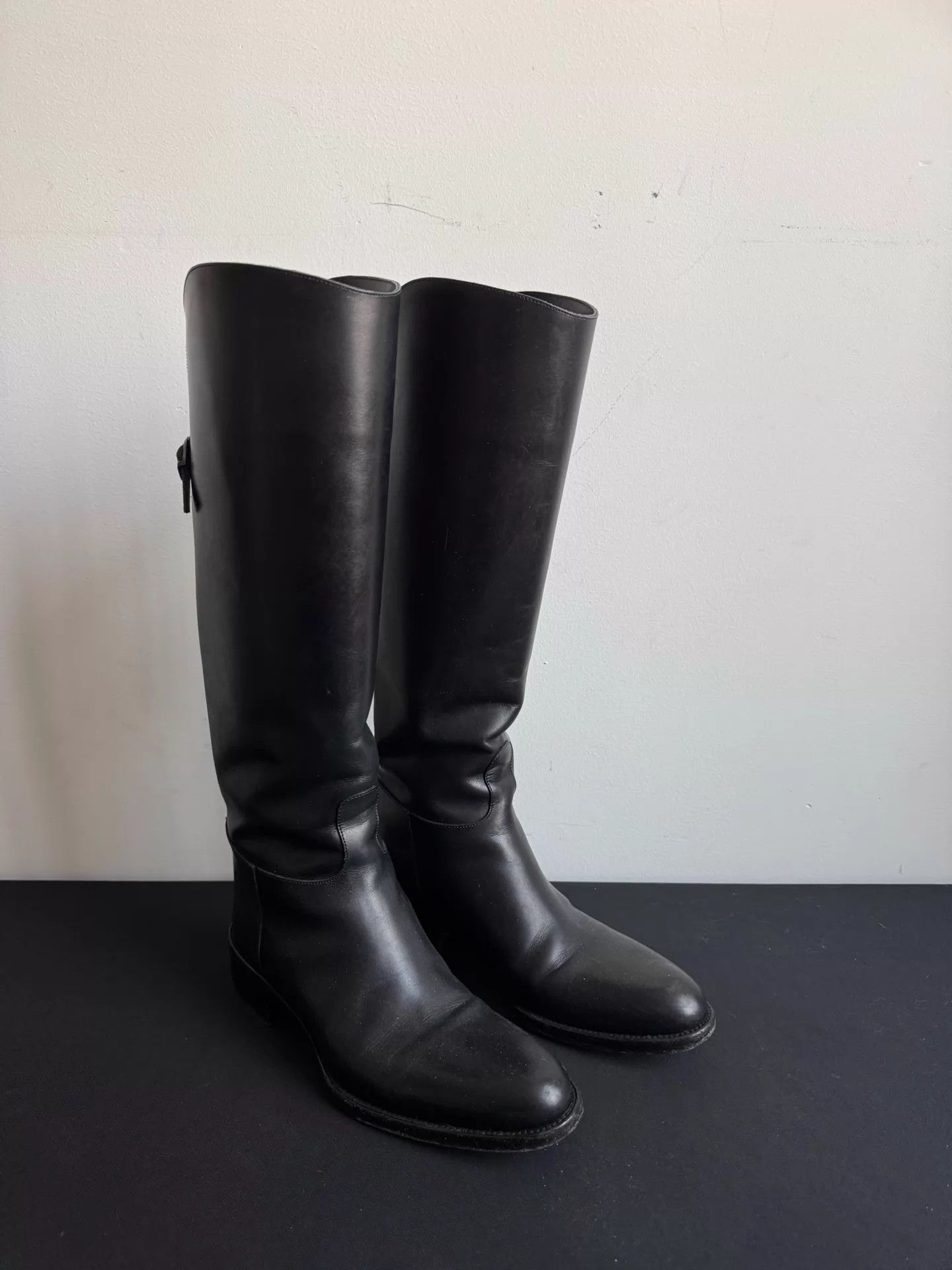 Sartore Sartore Black Cross Strap Tall Boots Size 36 Size US 5.5 / IT 35.5 - 4 Thumbnail
