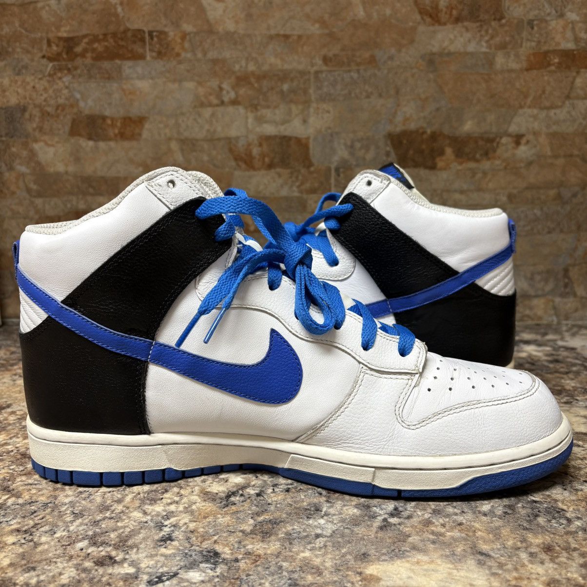 Nike Nike Dunk High 2008 White/Varsity Royal Blue Size 11.5 Size US 11.5 / EU 44-45 - 7 Thumbnail