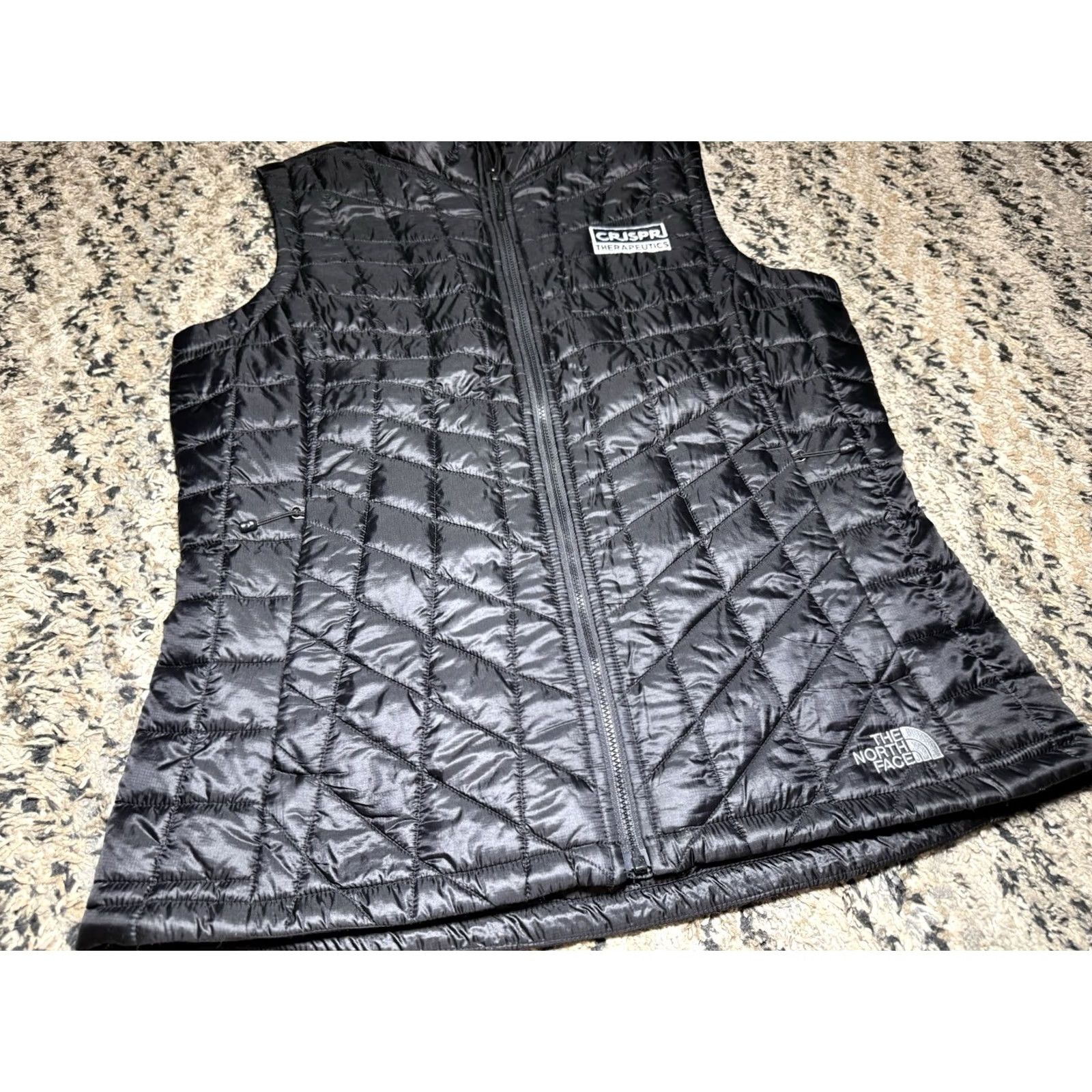 The North Face VINTAGE: The North Face Vest Womens Medium Black TNF ThermoBall Puffer Full Zip CRISPR Size M / US 6-8 / IT 42-44 - 2 Thumbnail