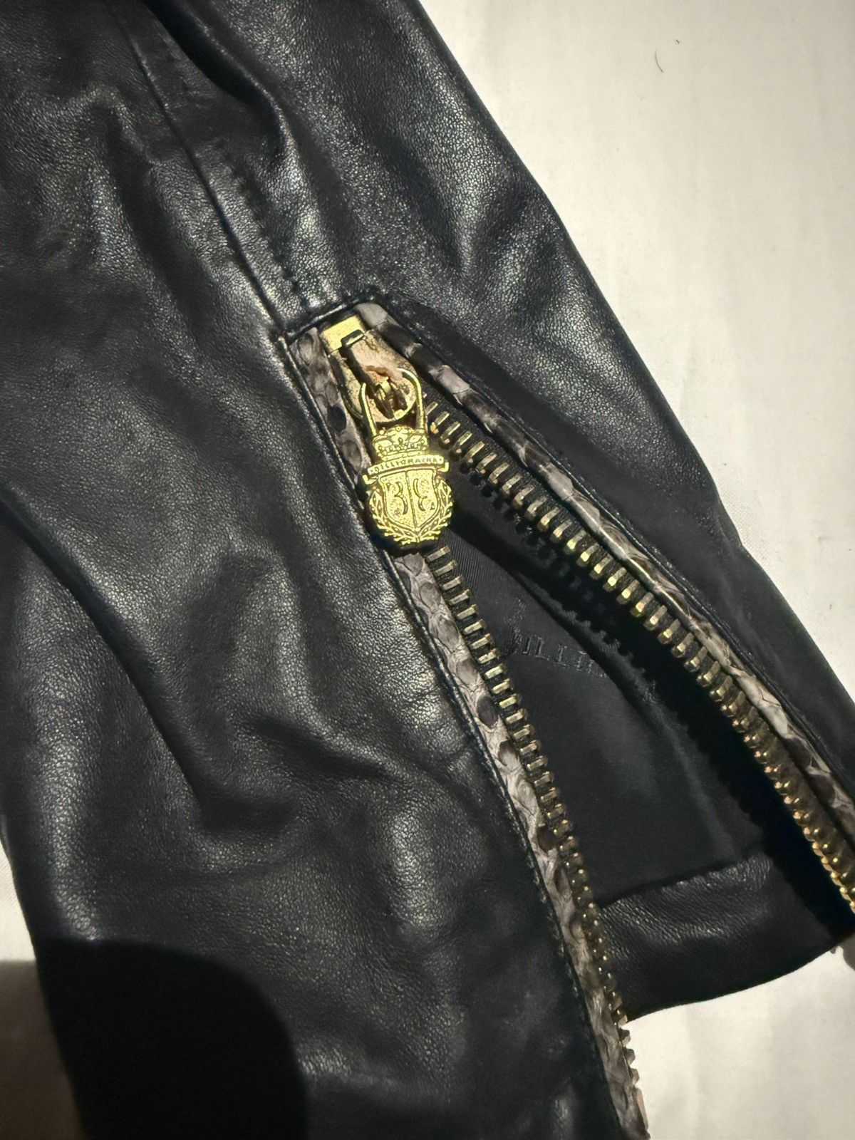 Billionaire Couture Billionaire (Made In Italy) Leather Jacket Size US L / EU 52-54 / 3 - 16 Thumbnail