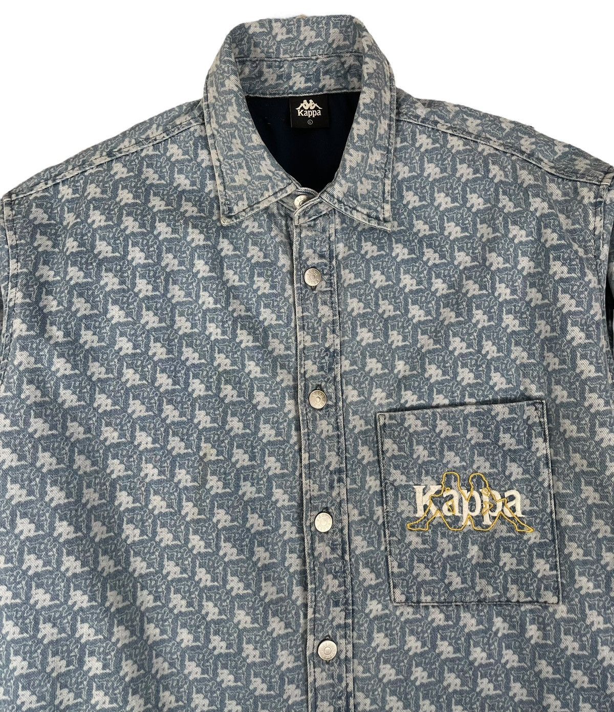 Japanese Brand × Kappa Kappa Long Jeans Jacket Size US L / EU 52-54 / 3 - 4 Thumbnail