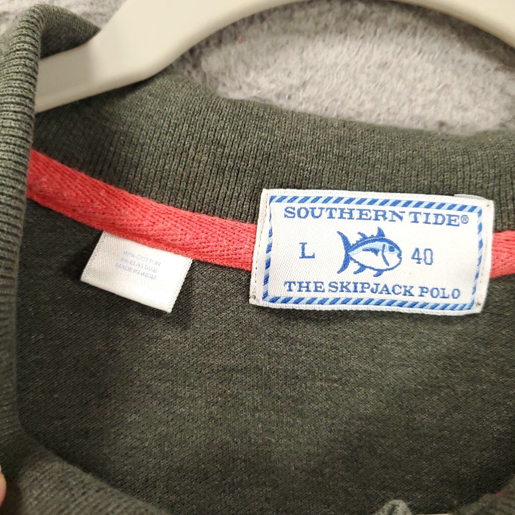 Southern Tide Southern Tide Polo Shirt Mens Large Green Long Sleeve Stretch Knit Cotton Blend Spandex Logo Embroidered Classic Preppy 90s? Size US L / EU 52-54 / 3 - 4 Thumbnail
