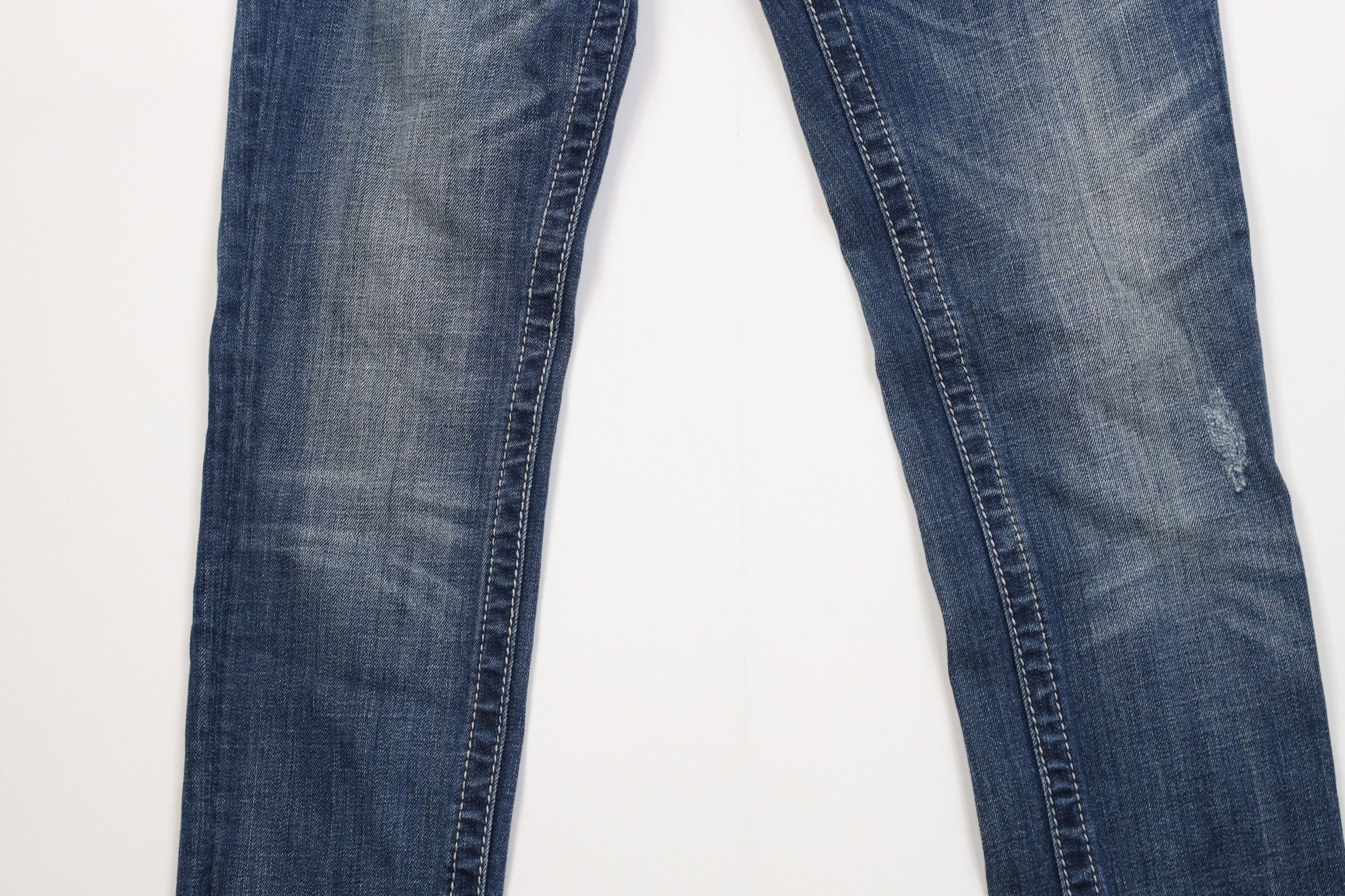 Miss Me Miss Me Stitch Jeweled Rhinestone Skinny Leg Jeans Blue Size 28" / US 6 / IT 42 - 3 Thumbnail