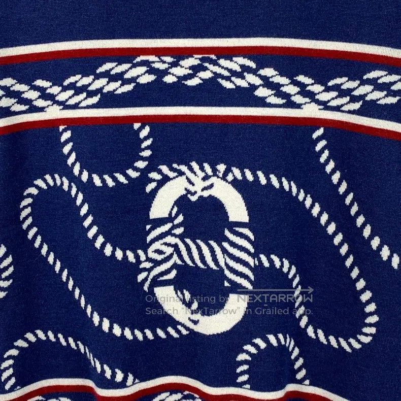 Hermes Hermes Blue Pig Nose Silk Cashmere Knit Short Sleeve Size XS / US 0-2 / IT 36-38 - 4 Thumbnail