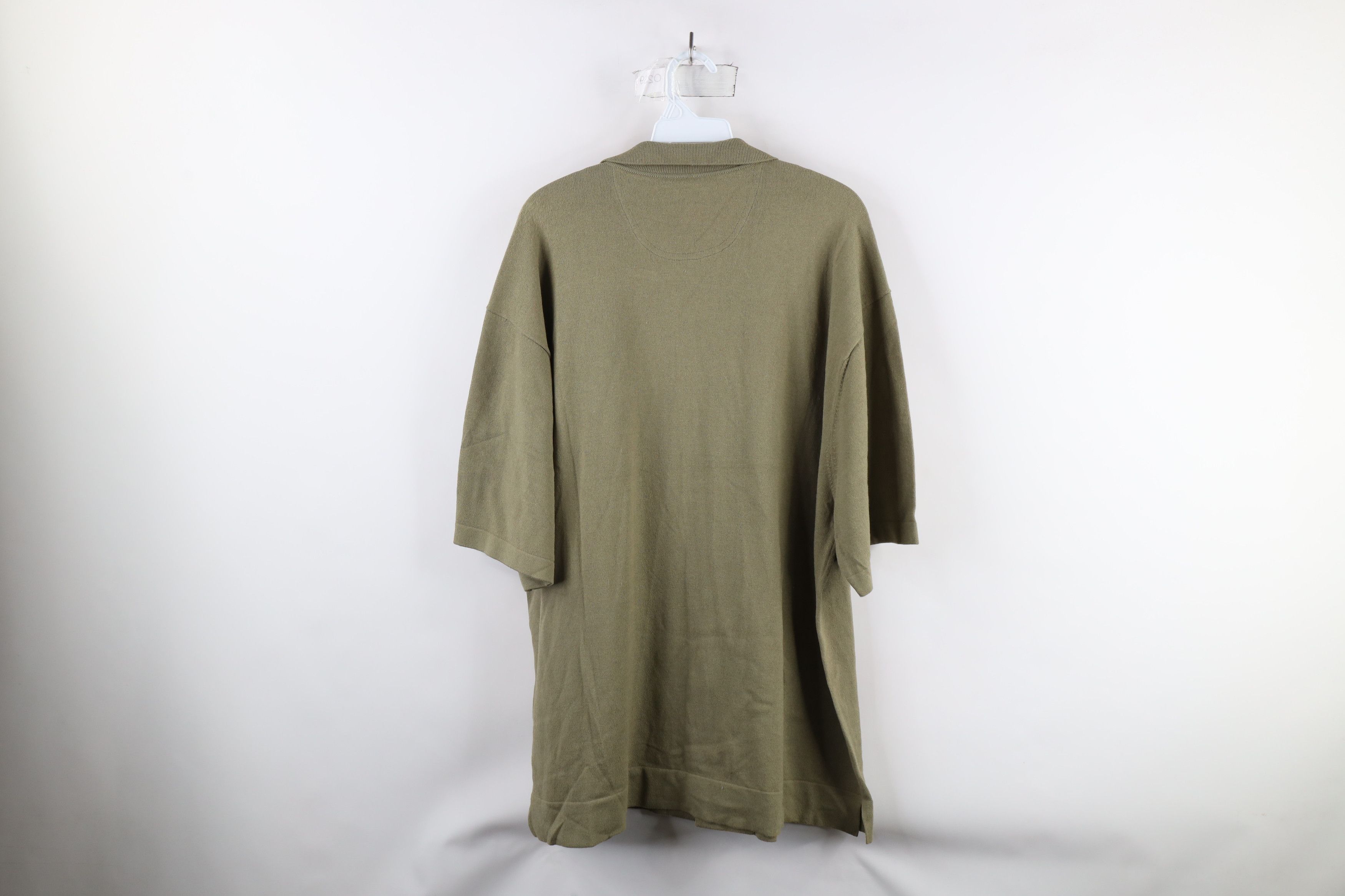 Tommy Bahama × Vintage Vintage 90s Tommy Bahama Looped Collar Button Shirt Green Size US L / EU 52-54 / 3 - 10 Thumbnail