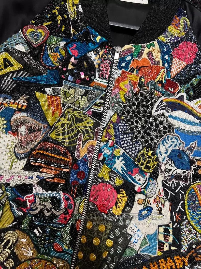 Saint Laurent Paris Saint Laurent Paris Leopard Print Patchwork Heavy Cartoon Size US M / EU 48-50 / 2 - 4 Thumbnail