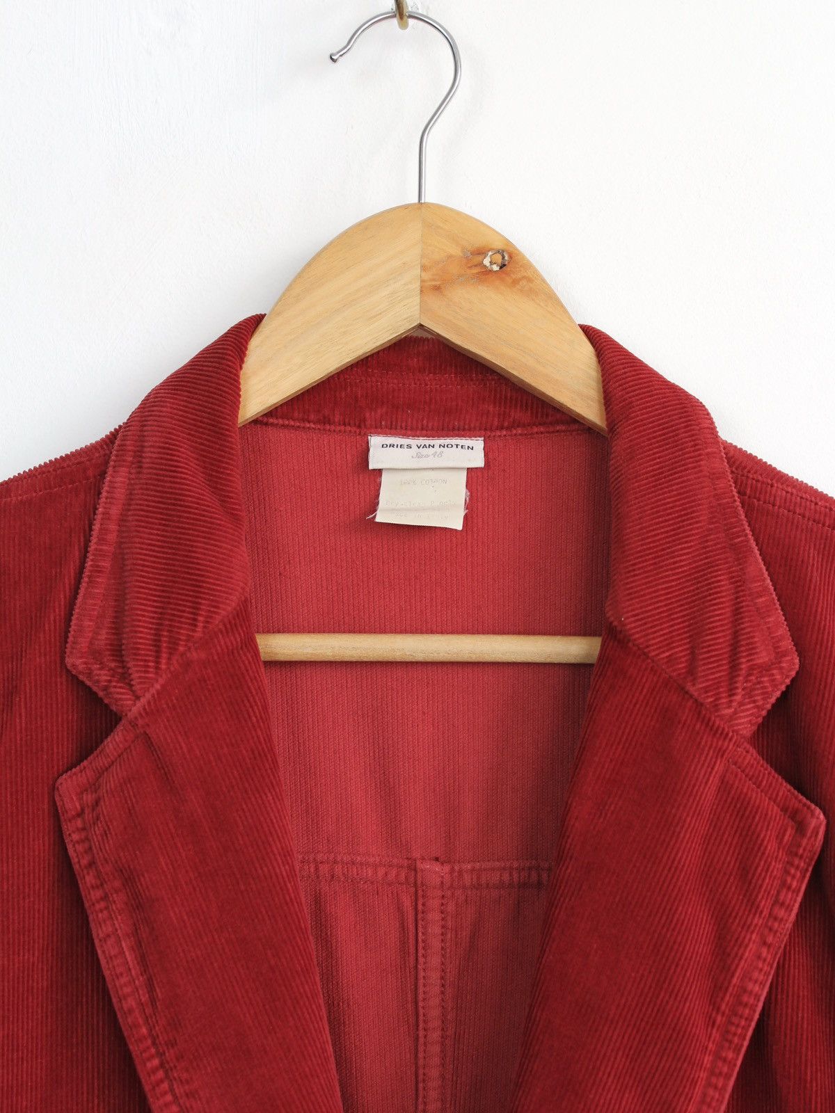 Dries Van Noten Dries Van Noten Vintage Velvet Red Blazer Jacket Size US M / EU 48-50 / 2 - 3 Thumbnail