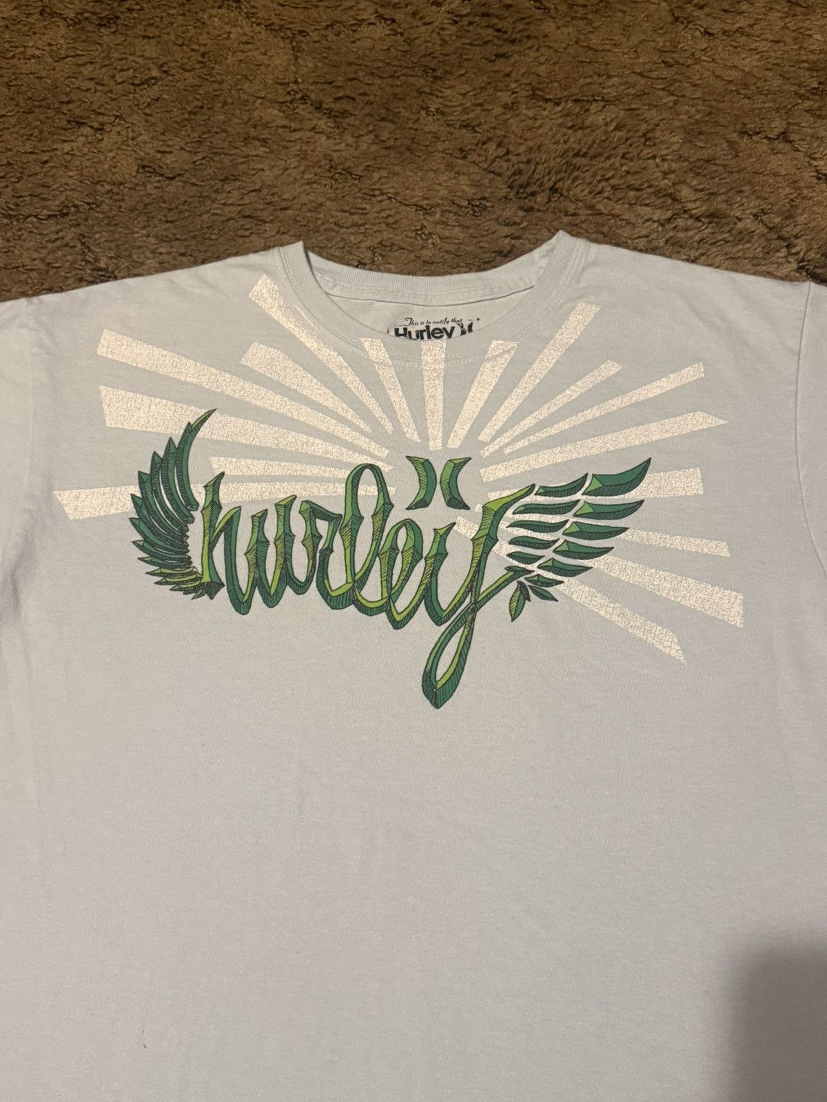 Hurley Vintage Y2K Hurley Logo T-Shirt Tee Blue Mens Size Large Size US L / EU 52-54 / 3 - 2 Thumbnail