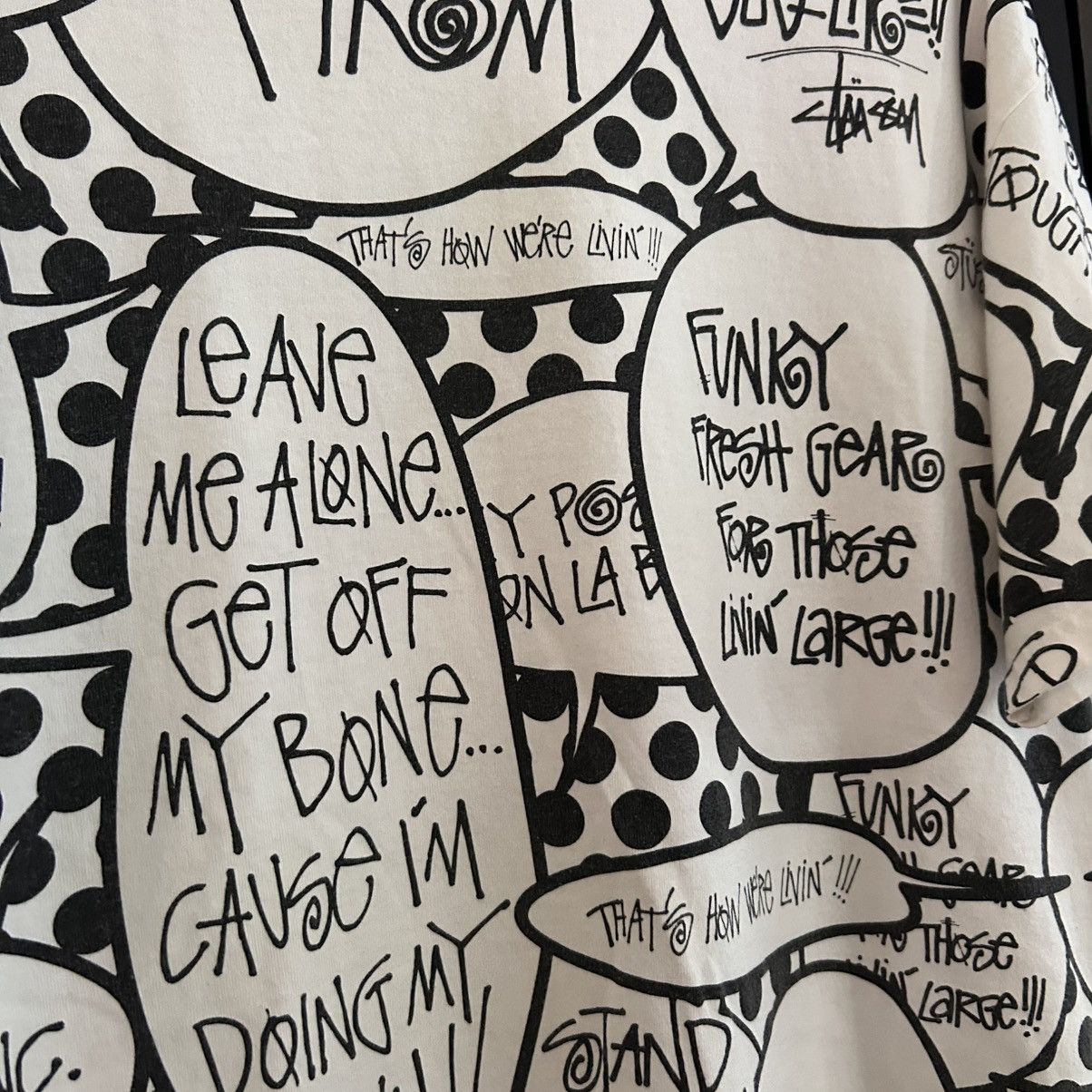 Stussy VTG Y2K Stussy Comic Bubble All Over Print Size US XL / EU 56 / 4 - 3 Thumbnail