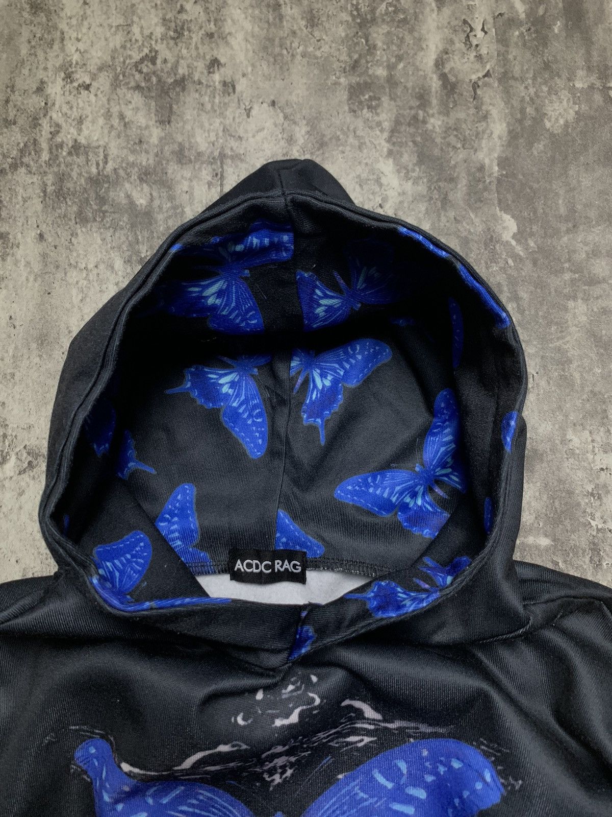 Japanese Brand Acdc Rag X Ray Skull Bones Psychedelic Butterfly Vkei Style Size ONE SIZE - 8 Thumbnail