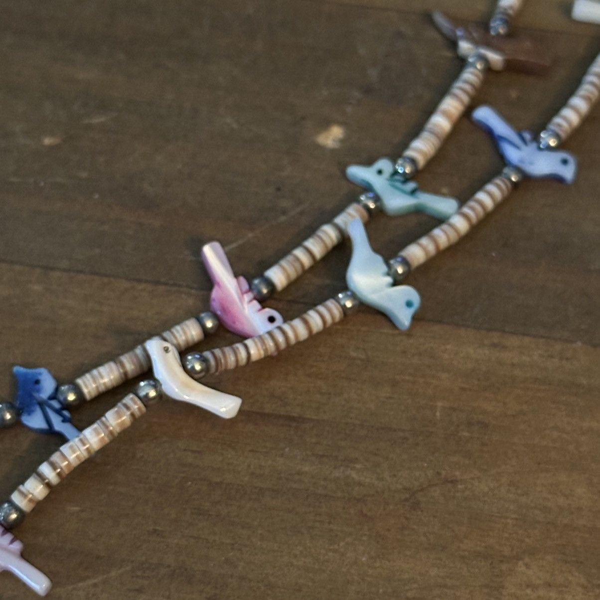 Vintage Vintage layered Heishi and MOP Zuni fetish bird necklace Size ONE SIZE - 3 Thumbnail