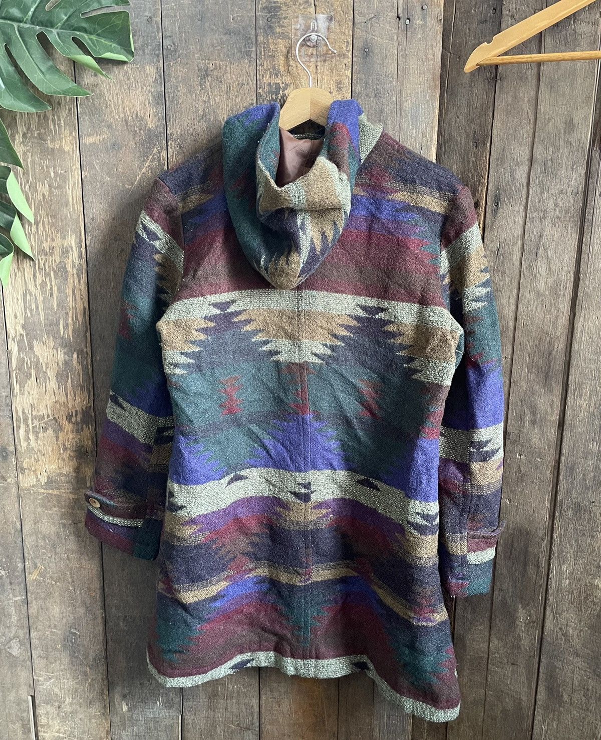 Vintage La Vie En Rose Novajo Wool Duffle Jacket Size US M / EU 48-50 / 2 - 2 Thumbnail