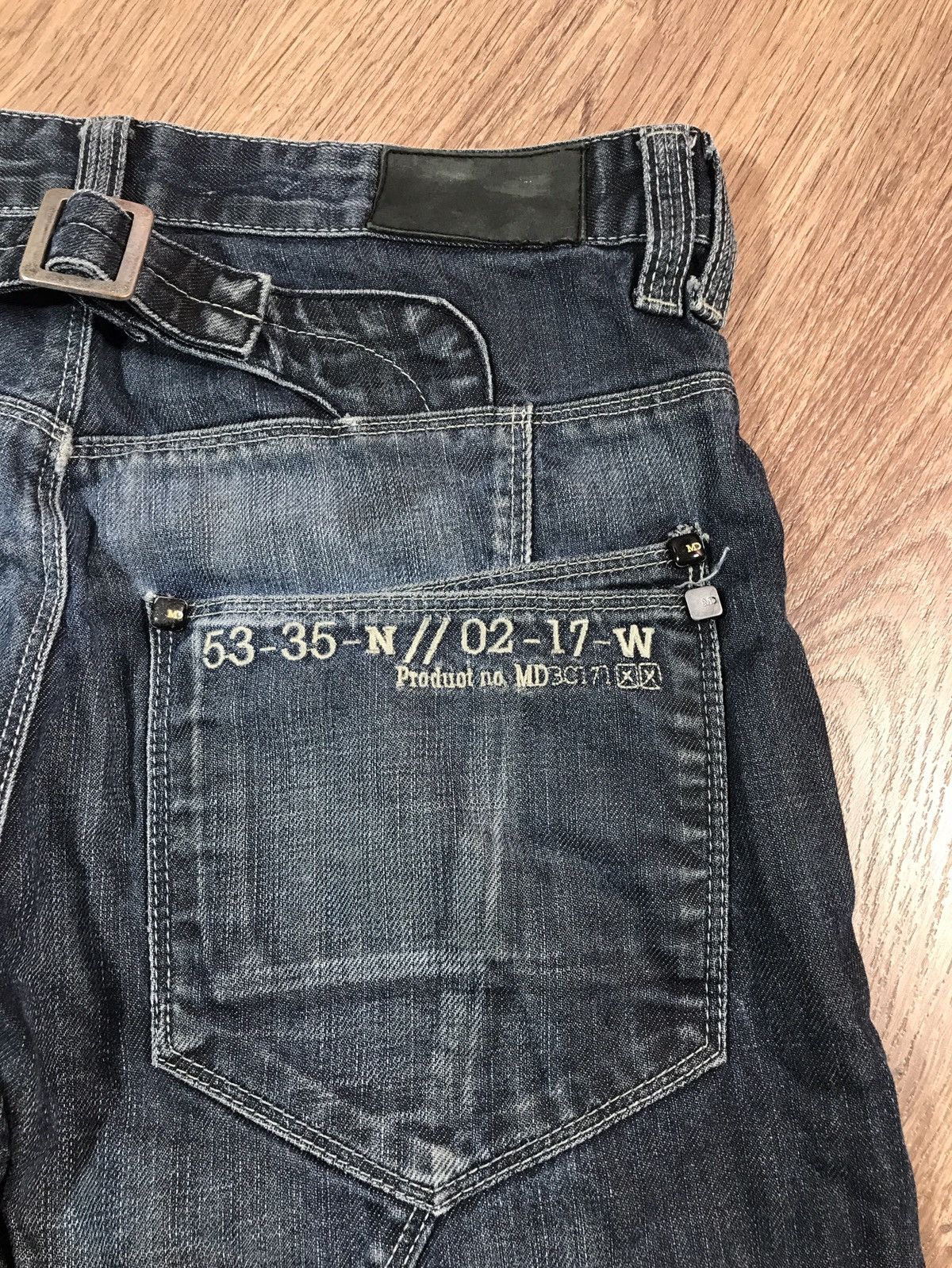 Japanese Brand × Vintage Vintage Double Knee Distressed Denim Pants Size US 30 / EU 46 - 13 Thumbnail