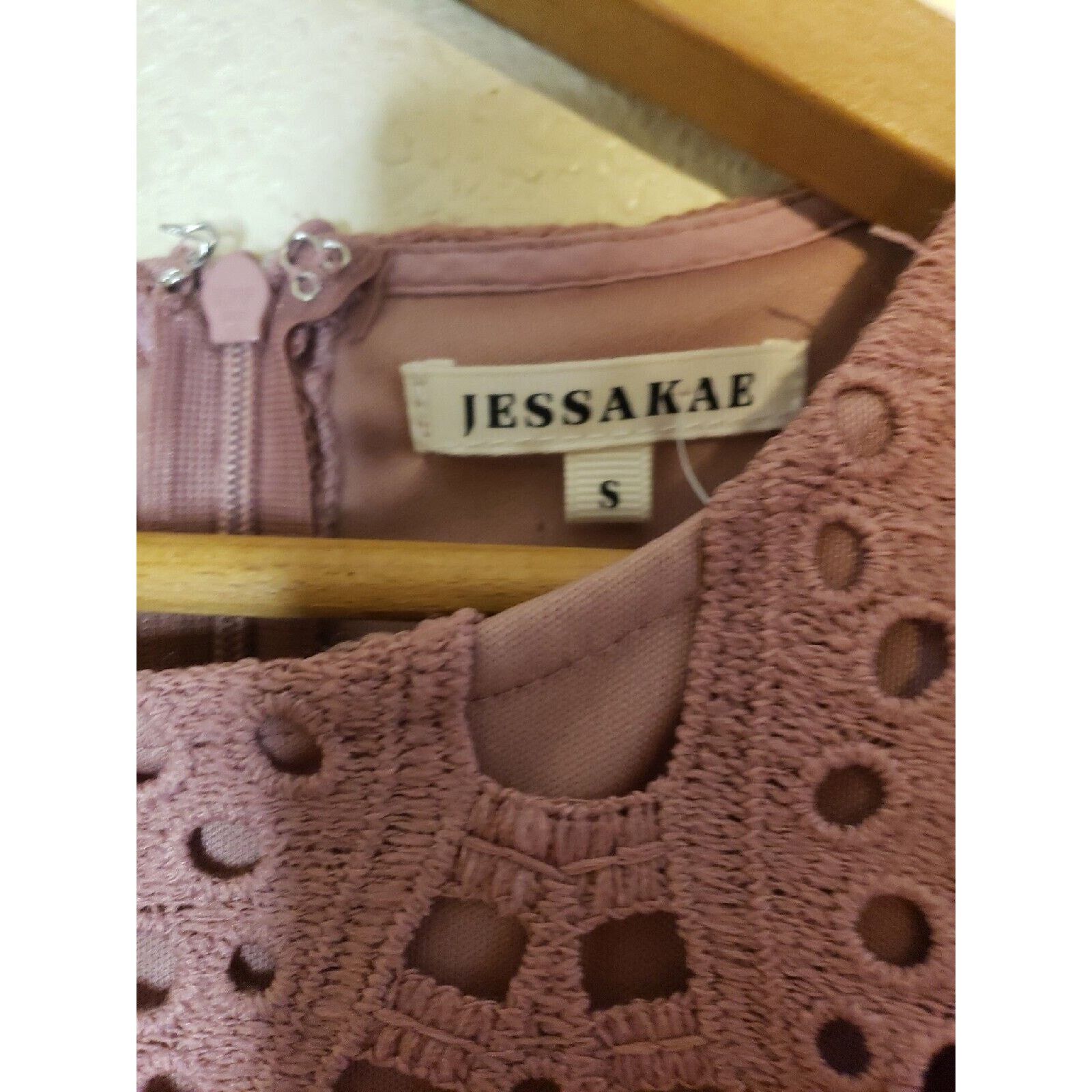 Other Womens SMALL Jessakae Crochet Lace Mesh Short Sleeve Dress Size S / US 4 / IT 40 - 8 Thumbnail