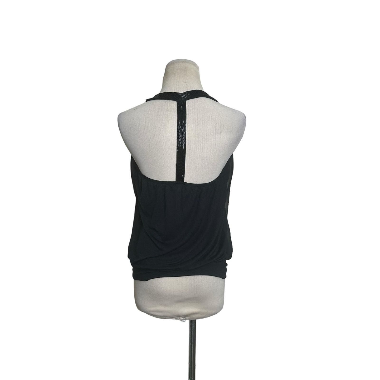 Express Express black racer back sequin details blouse size Small Size S / US 4 / IT 40 - 5 Thumbnail