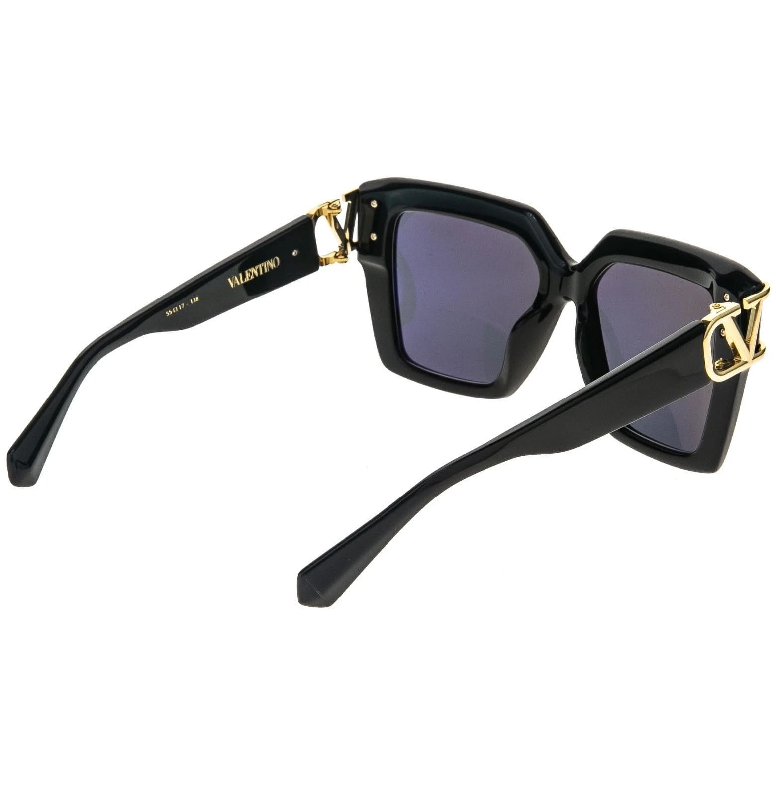 Valentino VALENTINO V-UNO VLS107 Black VLS 107E Gold Logo Sunglasses Size ONE SIZE - 4 Thumbnail