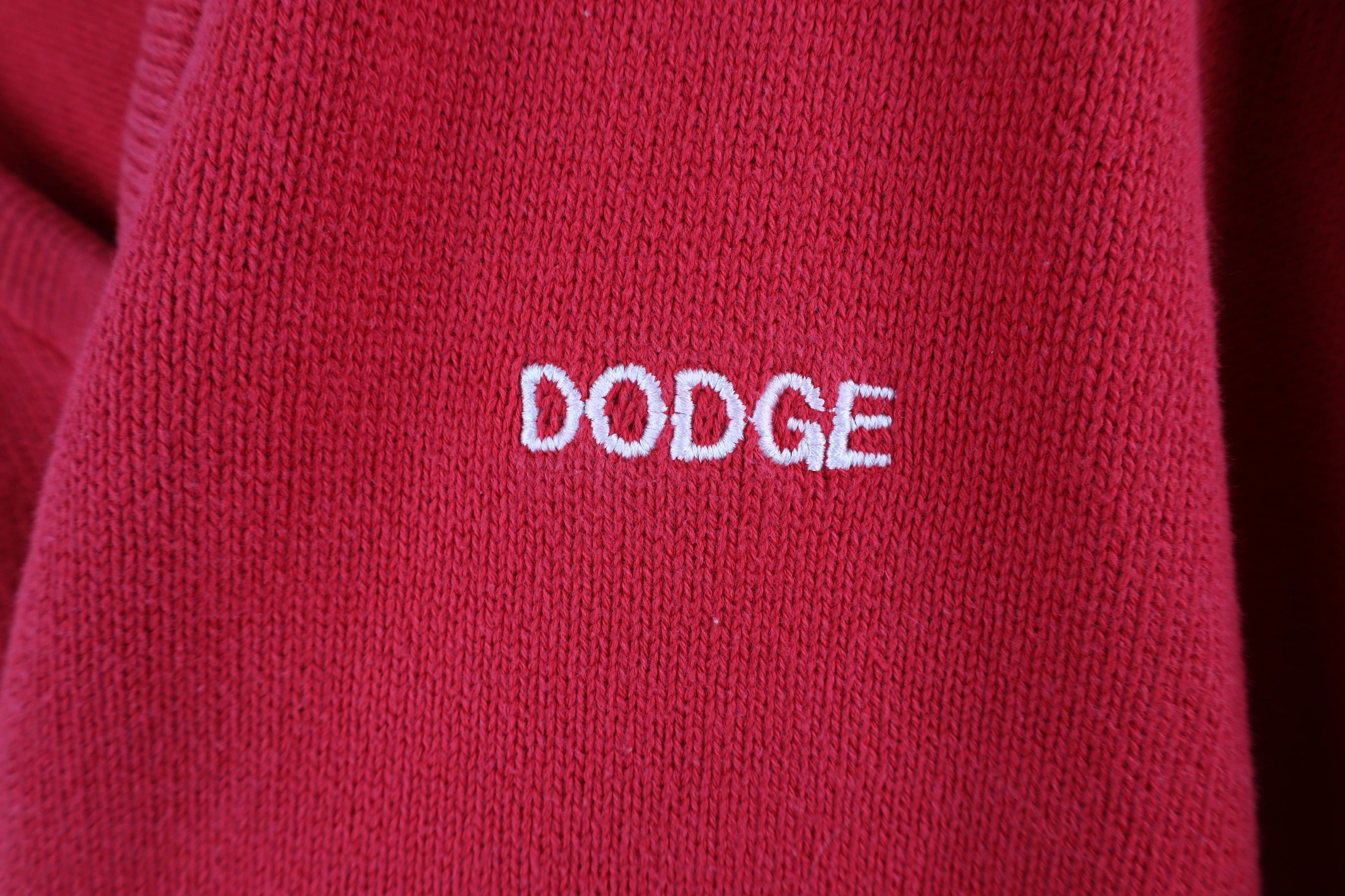 Vintage Vintage 90s Streetwear Out Dodge Car Motors Knit Sweater USA Size US L / EU 52-54 / 3 - 4 Thumbnail
