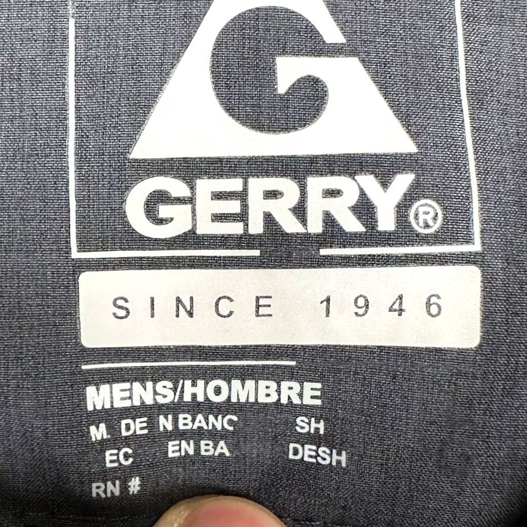Vintage Gerry Shirt Adult Large Grey Button Up Stretch Short Sleeve Flap Pockets Mens Size US L / EU 52-54 / 3 - 4 Thumbnail