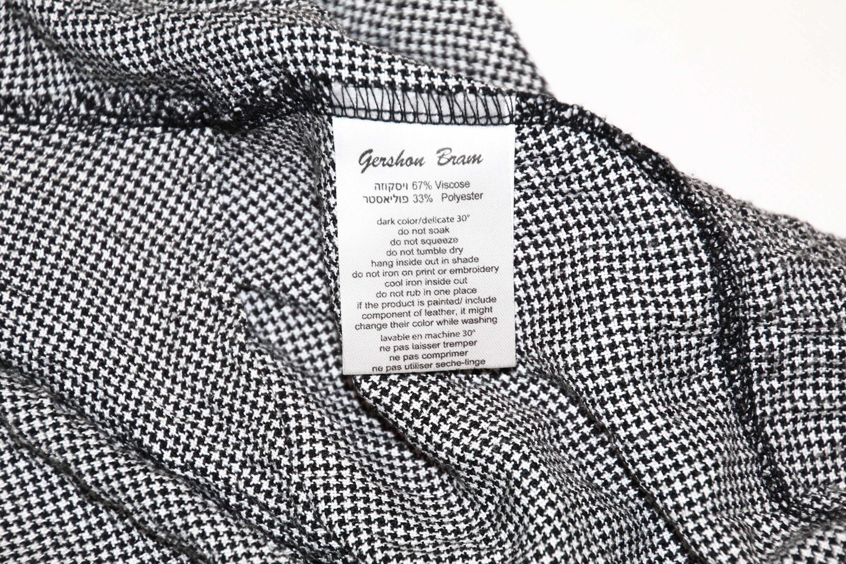 Other Gershon Bram Design Loose Fit Houndstooth Tunic Dress Size L / US 10 / IT 46 - 10 Thumbnail