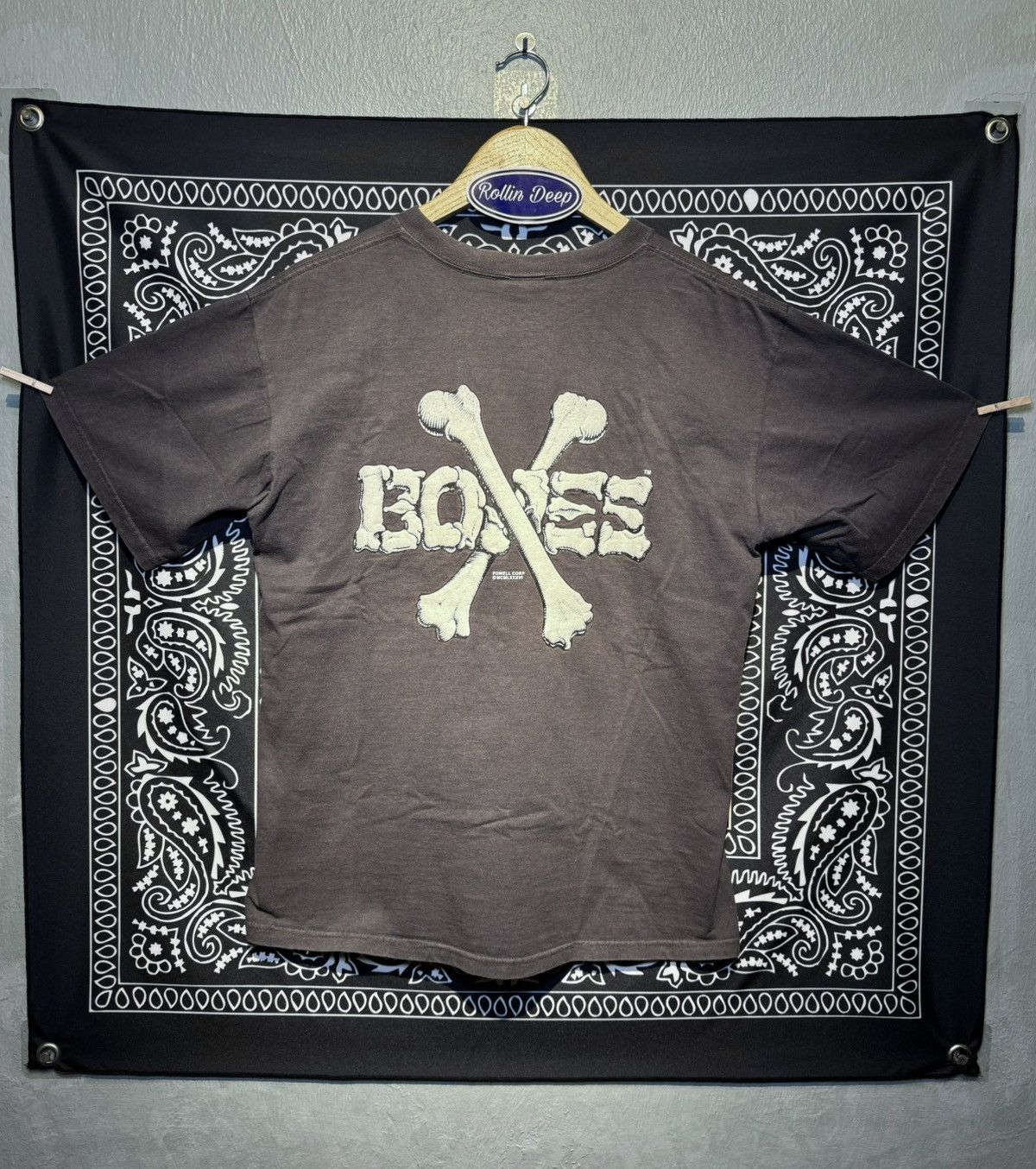 Bones × Powell Peralta Rare Powell Peralta Crossbones Tee Size US M / EU 48-50 / 2 - 1 Thumbnail