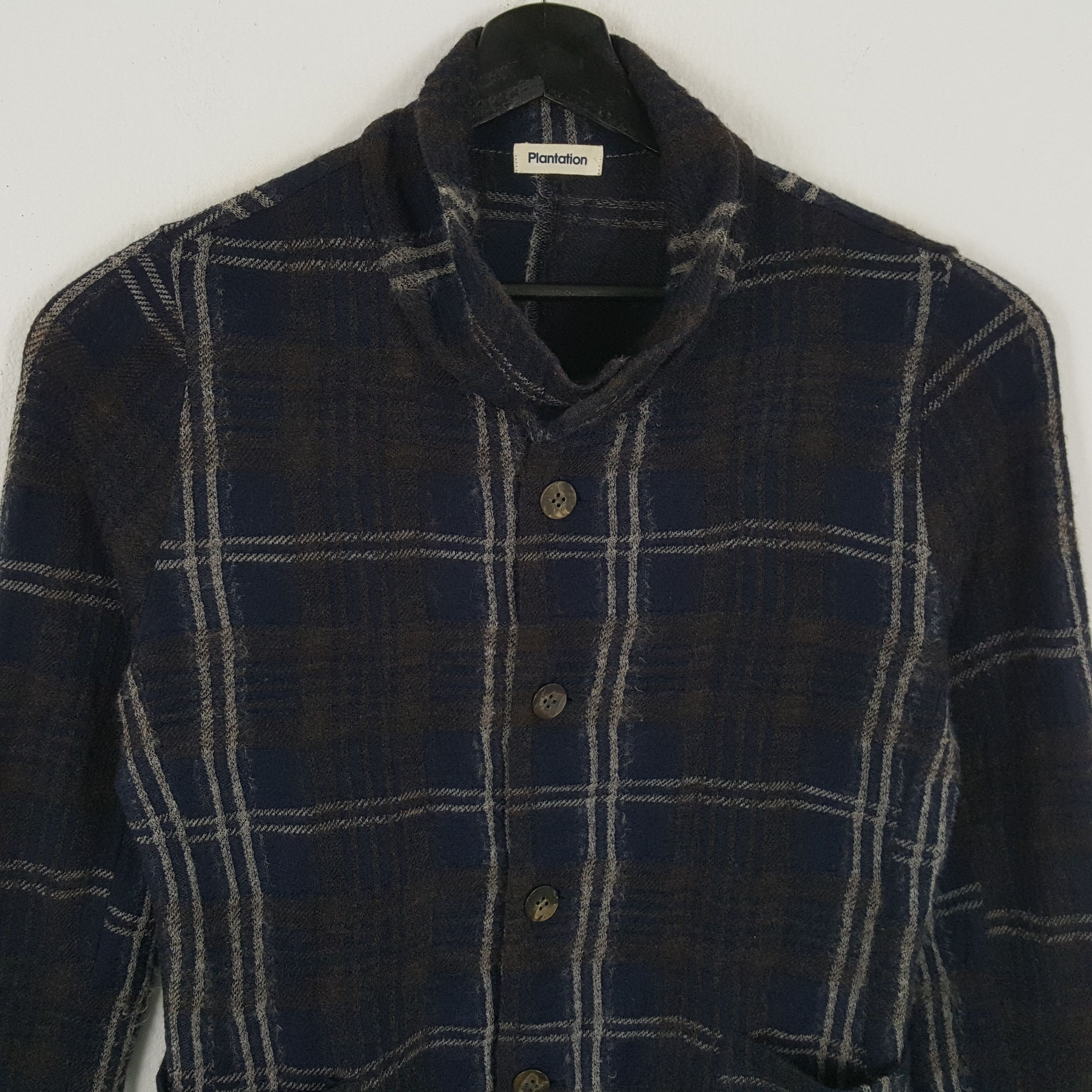 Issey Miyake × Japanese Brand × Vintage PLANTATION by Issey Miyake Japanese Designer Fleece Shirt Size M / US 6-8 / IT 42-44 - 2 Thumbnail