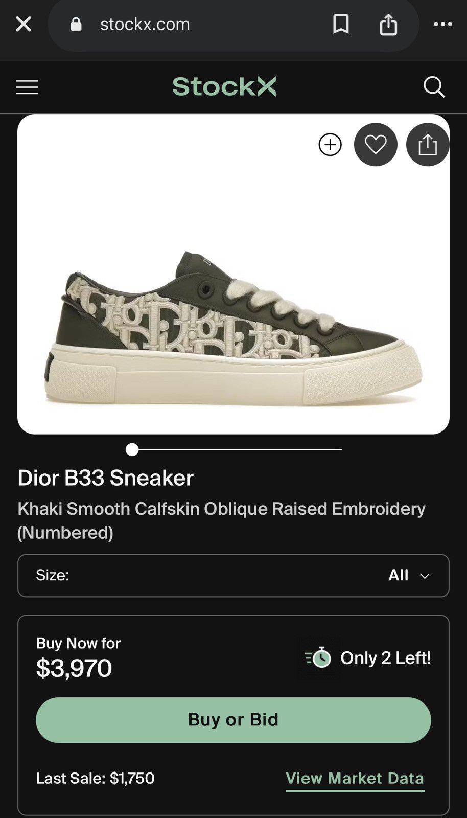 Dior B33 Sneaker (VERY RARE, Numbered)