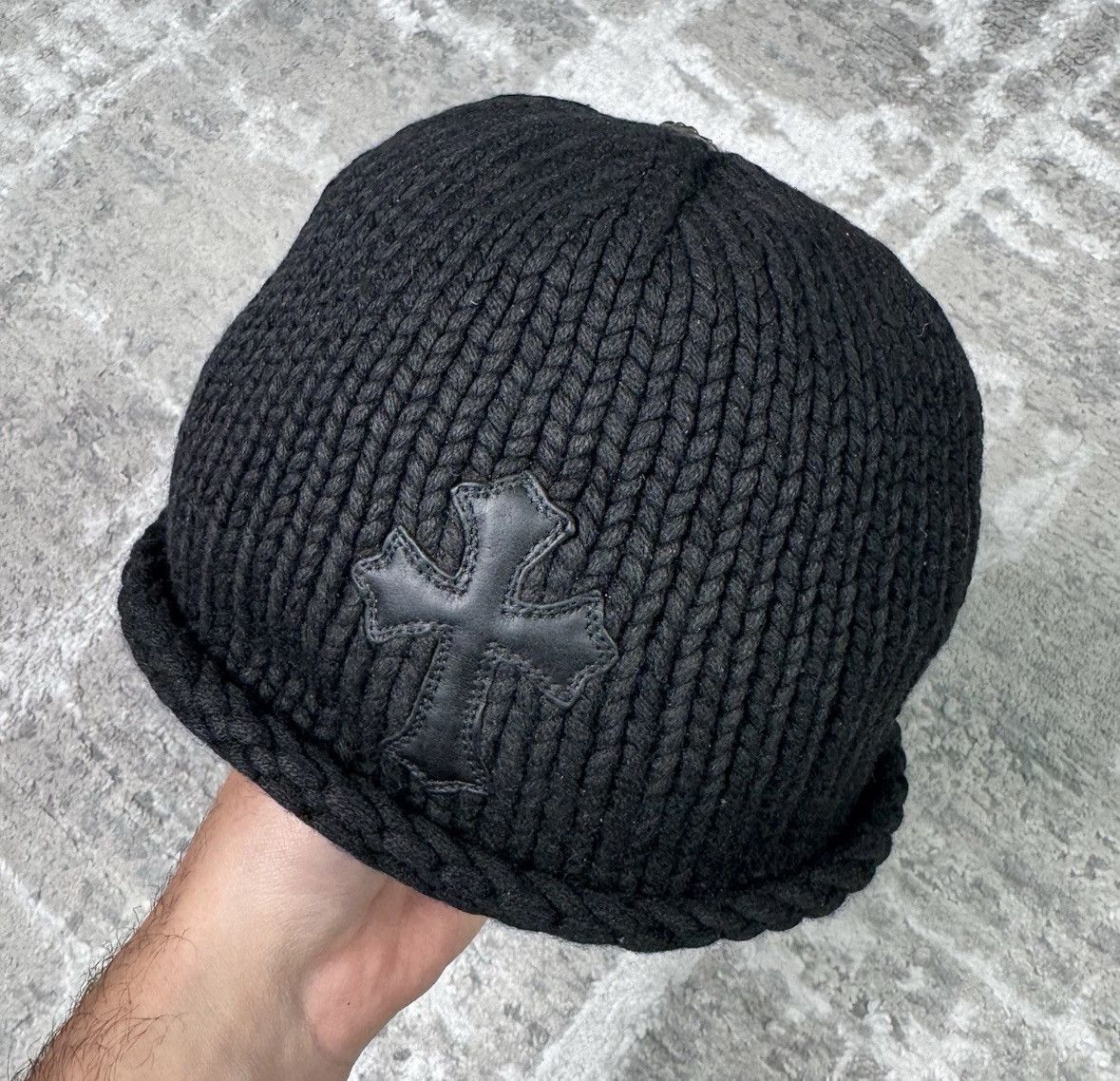 Chrome Hearts Cross patch cashmere beanie Size ONE SIZE - 2 Thumbnail