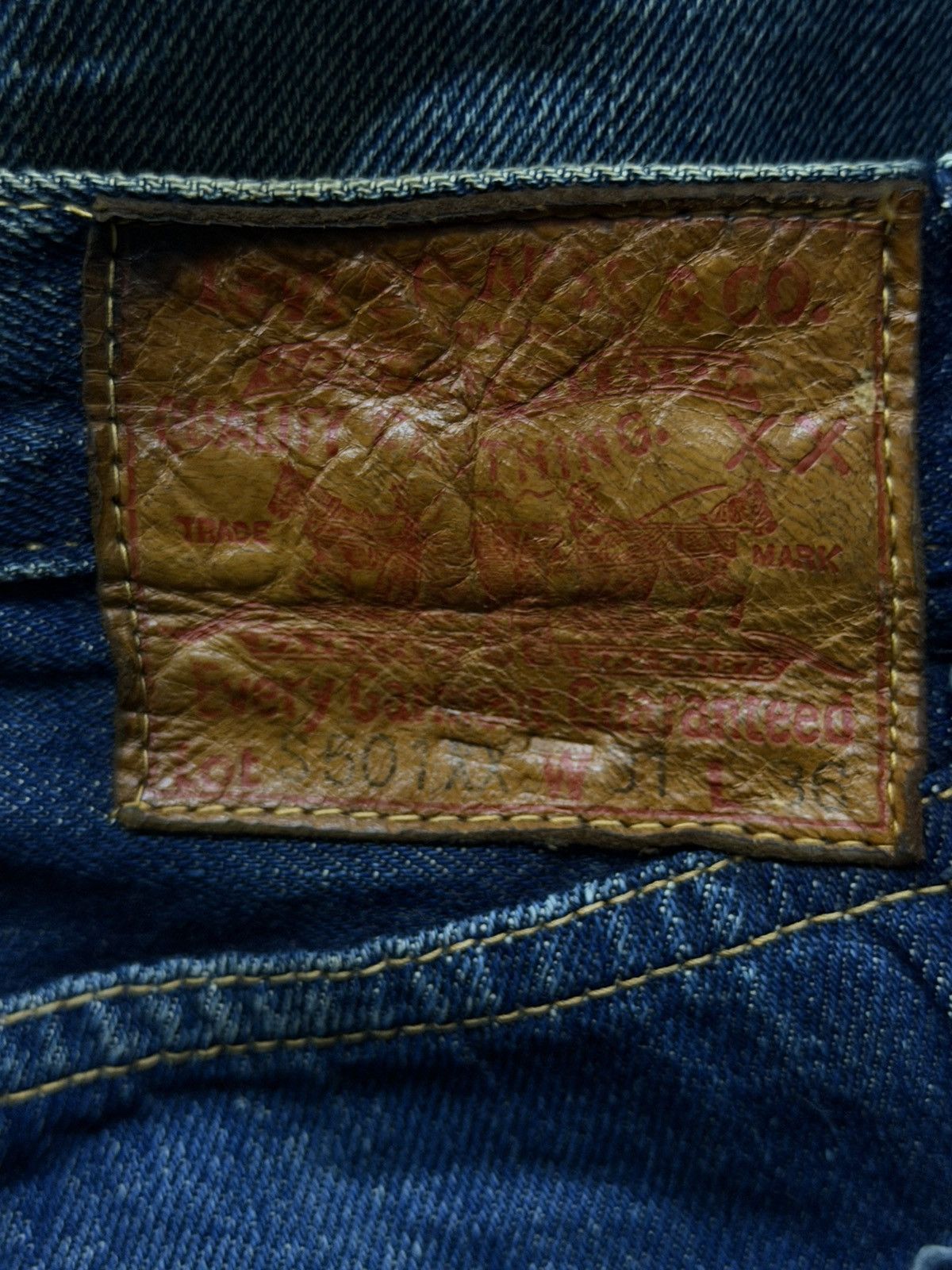 Levi's Vintage Clothing Vintage Levi’s LVC S501XX (1944) WWII Repro Big E Selvedge Size US 29 - 14 Thumbnail