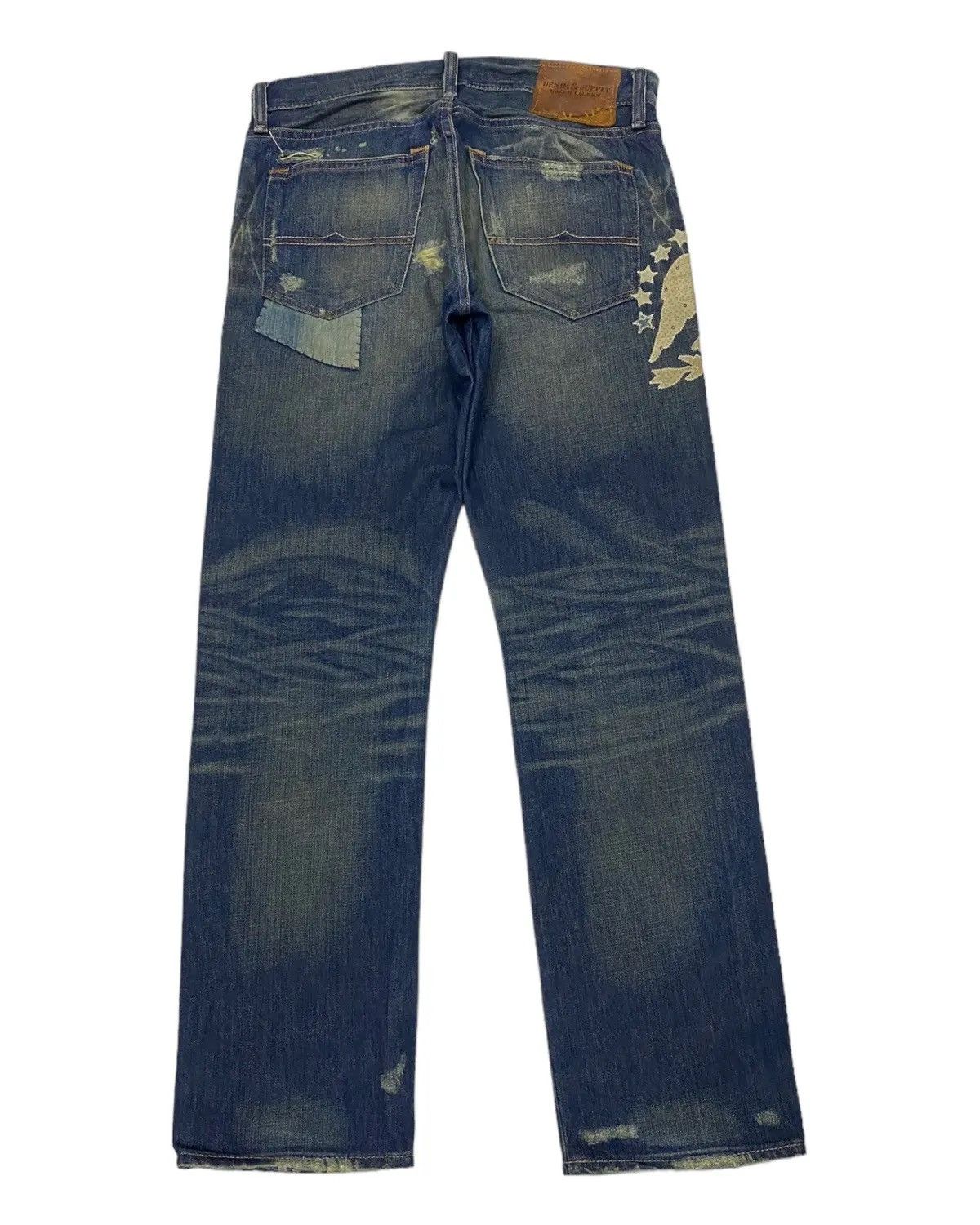 Polo Ralph Lauren OG🔥RALPH LAUREN DENIM & SUPPLY PATCHWORK DENIM JEANS Size US 34 / EU 50 - 3 Thumbnail
