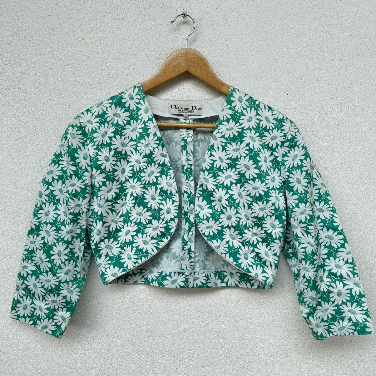 Christian Dior Monsieur Christian Dior Pret-A-Porter Floral Crop Blazer Size M / US 6-8 / IT 42-44 - 1 Thumbnail
