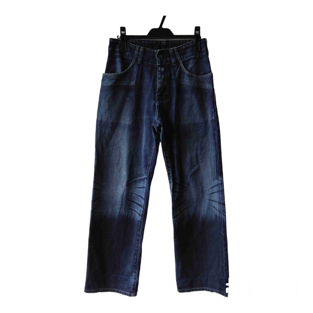 Levi's Vintage Levi's 2000 N3BP 7702-20 Dark Blue Distressed Denim Size US 30 / EU 46 - 2 Thumbnail