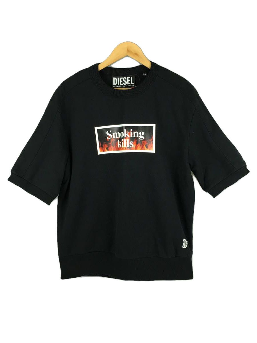 Sweatshirt Smoking kills Half sleeve Cotton Crewneck Black