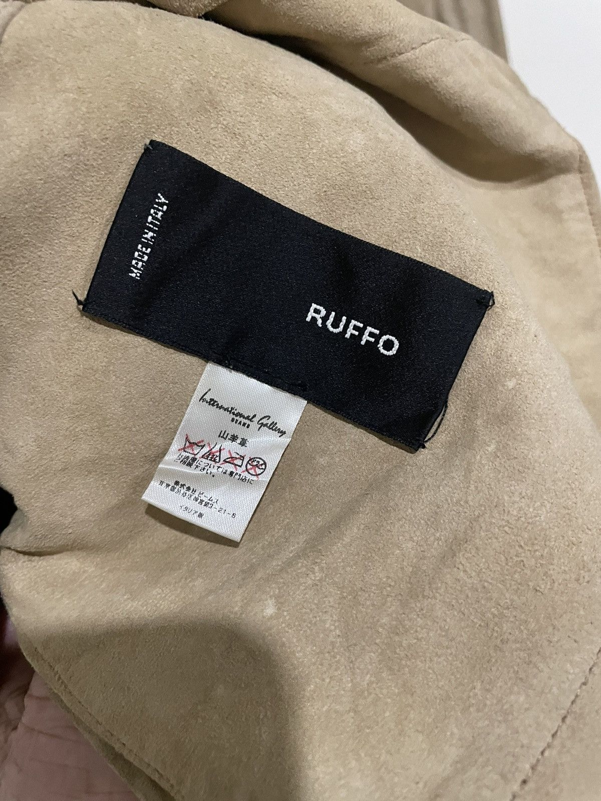 Ruffo Leather Distressed Vintage Style Destroyed Jacket