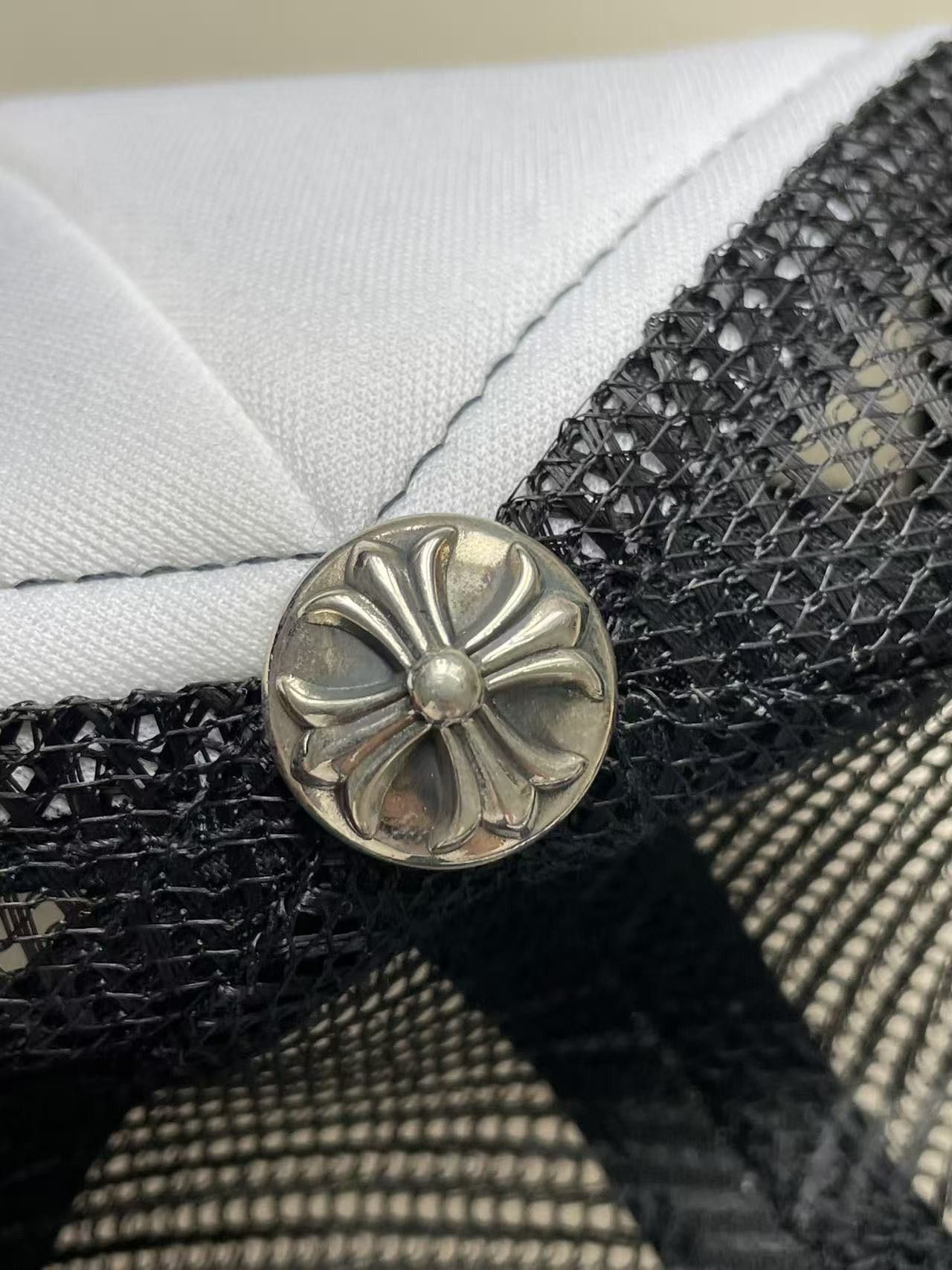 Chrome Hearts Chrome Hearts Multi Triple Leather Cross Trucker Cap Size ONE SIZE - 5 Thumbnail
