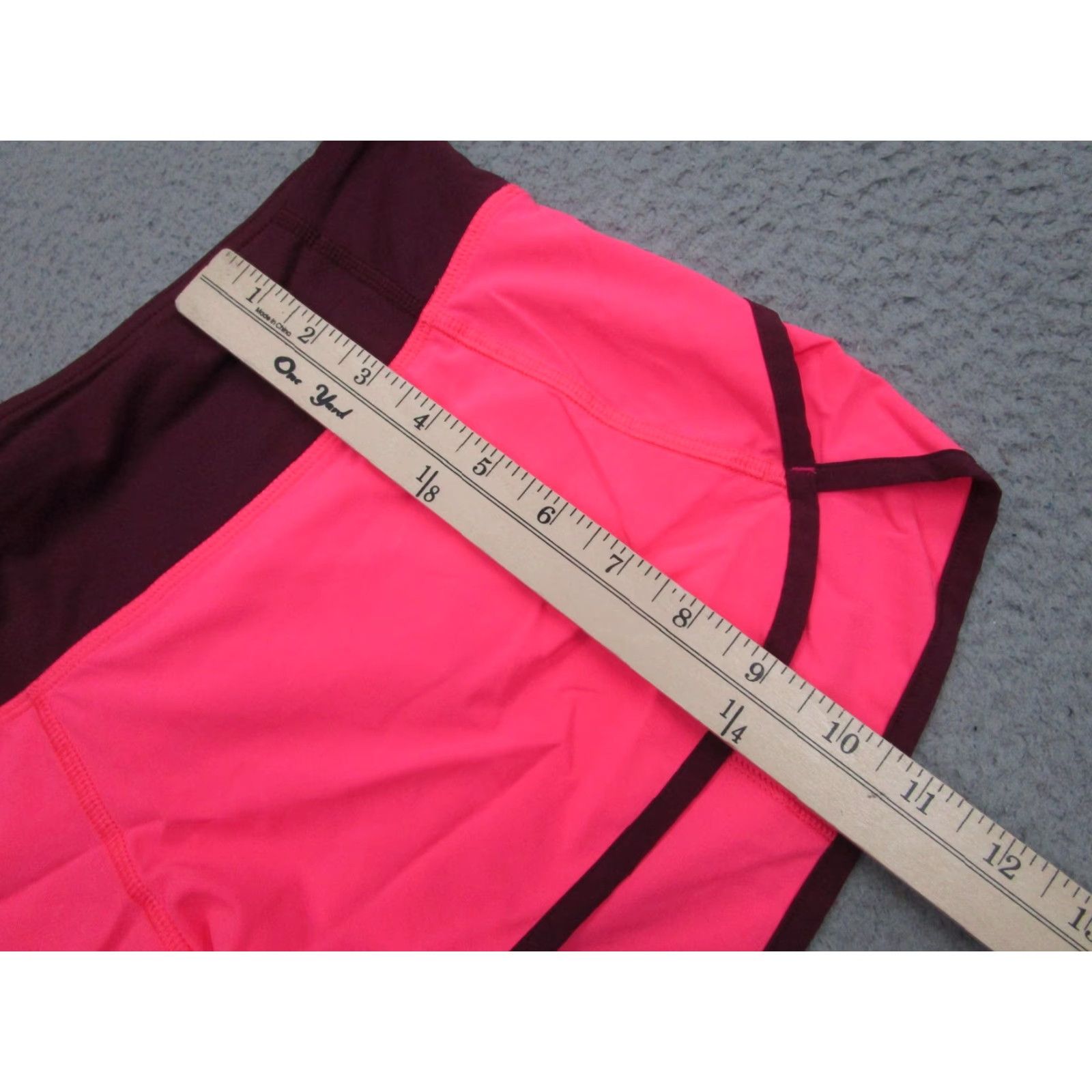 Lululemon Lululemon Shorts Womens 8 Pink Colorblock Running Lined Zip Pocket Athletic Size 30" / US 8 / IT 44 - 3 Thumbnail