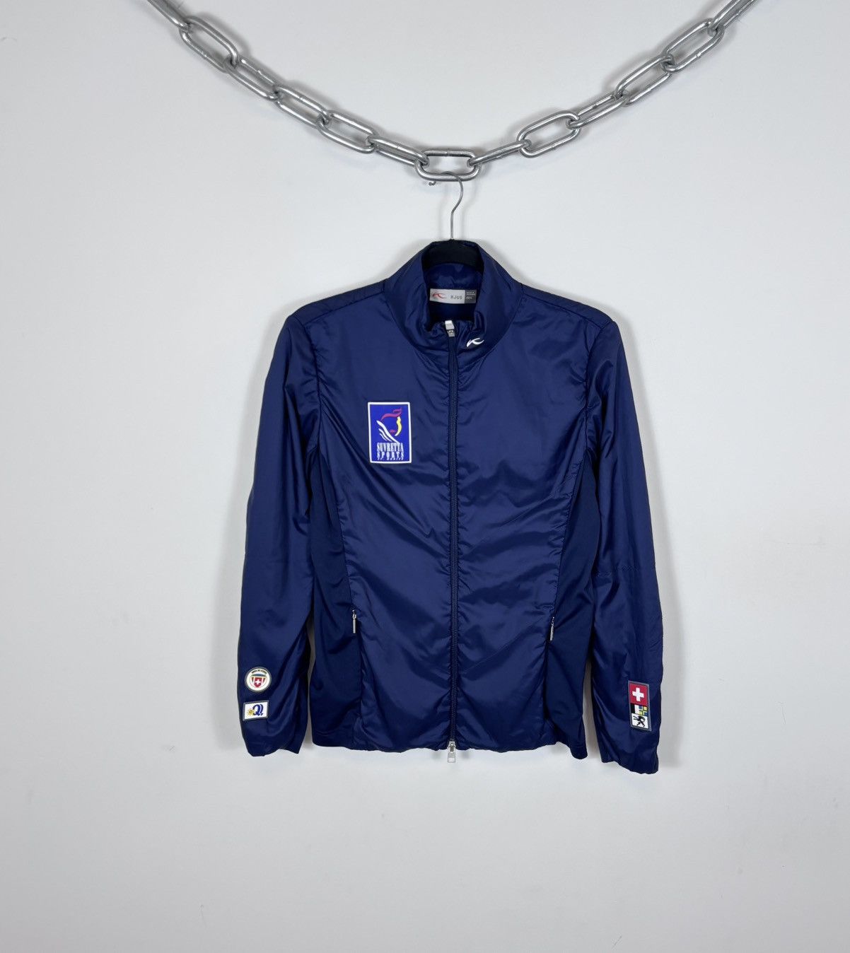 KJUS Kjus Women’s Suvretta Sports St. Moritz Navy Blue Ski Jacket Size L / US 10 / IT 46 - 1 Thumbnail