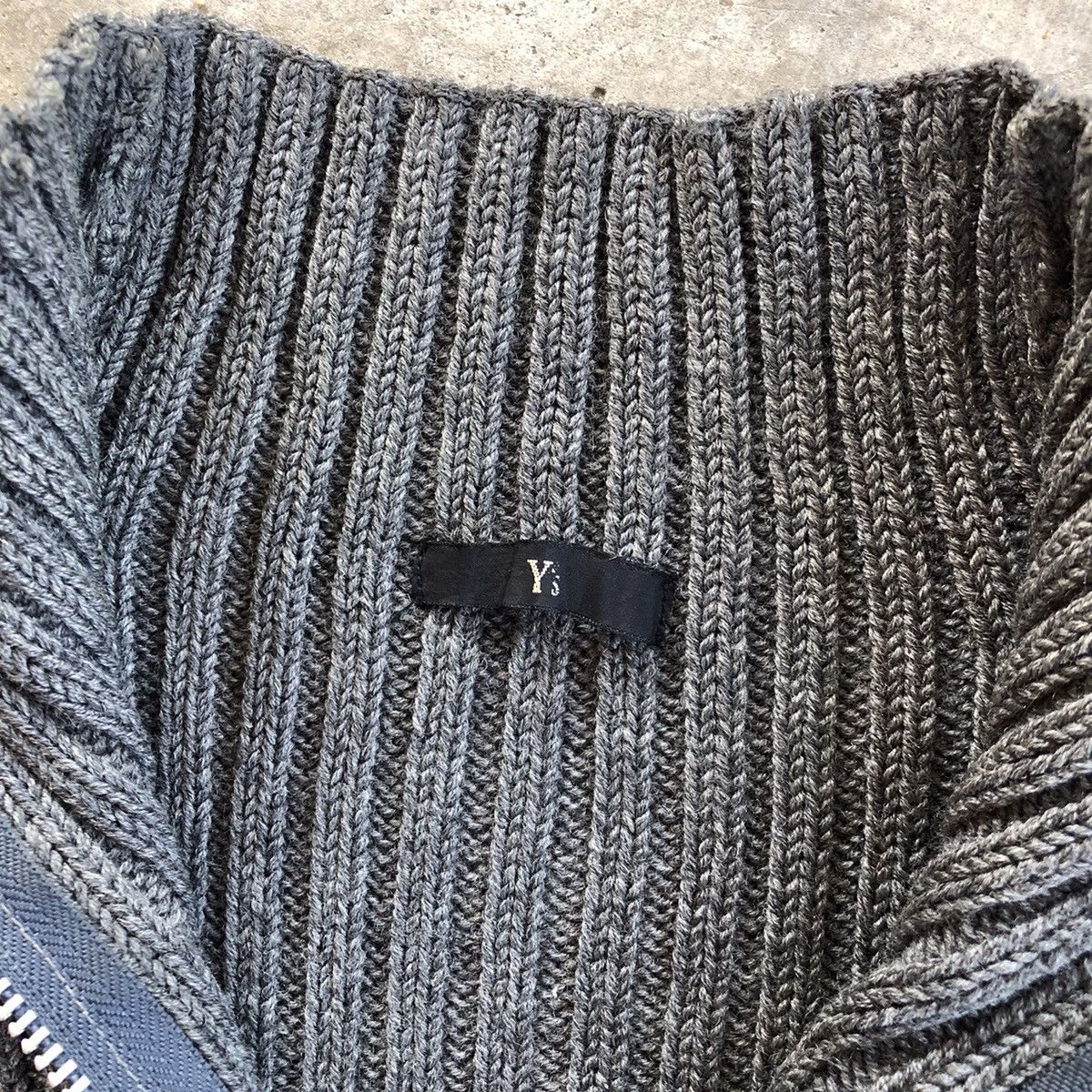 Y's × Yohji Yamamoto Y’S Yohji Yamamoto Stretchable Zipper Wool Sweater Size S / US 4 / IT 40 - 6 Thumbnail