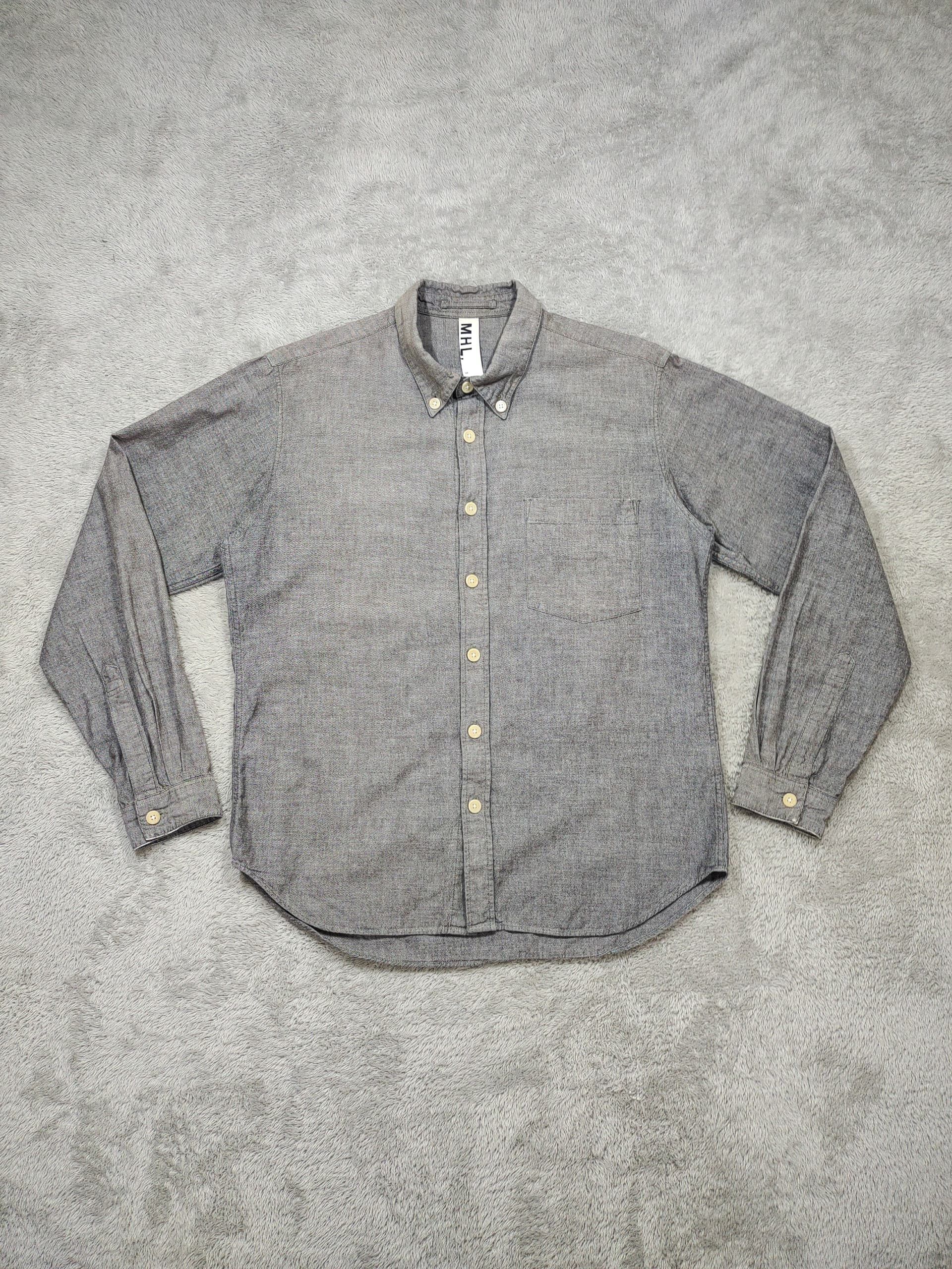 Margaret Howell MARGARET HOWELL BUTTON UP LONG SLEEVE DENIM SHIRT Size US S / EU 44-46 / 1 - 1 Thumbnail