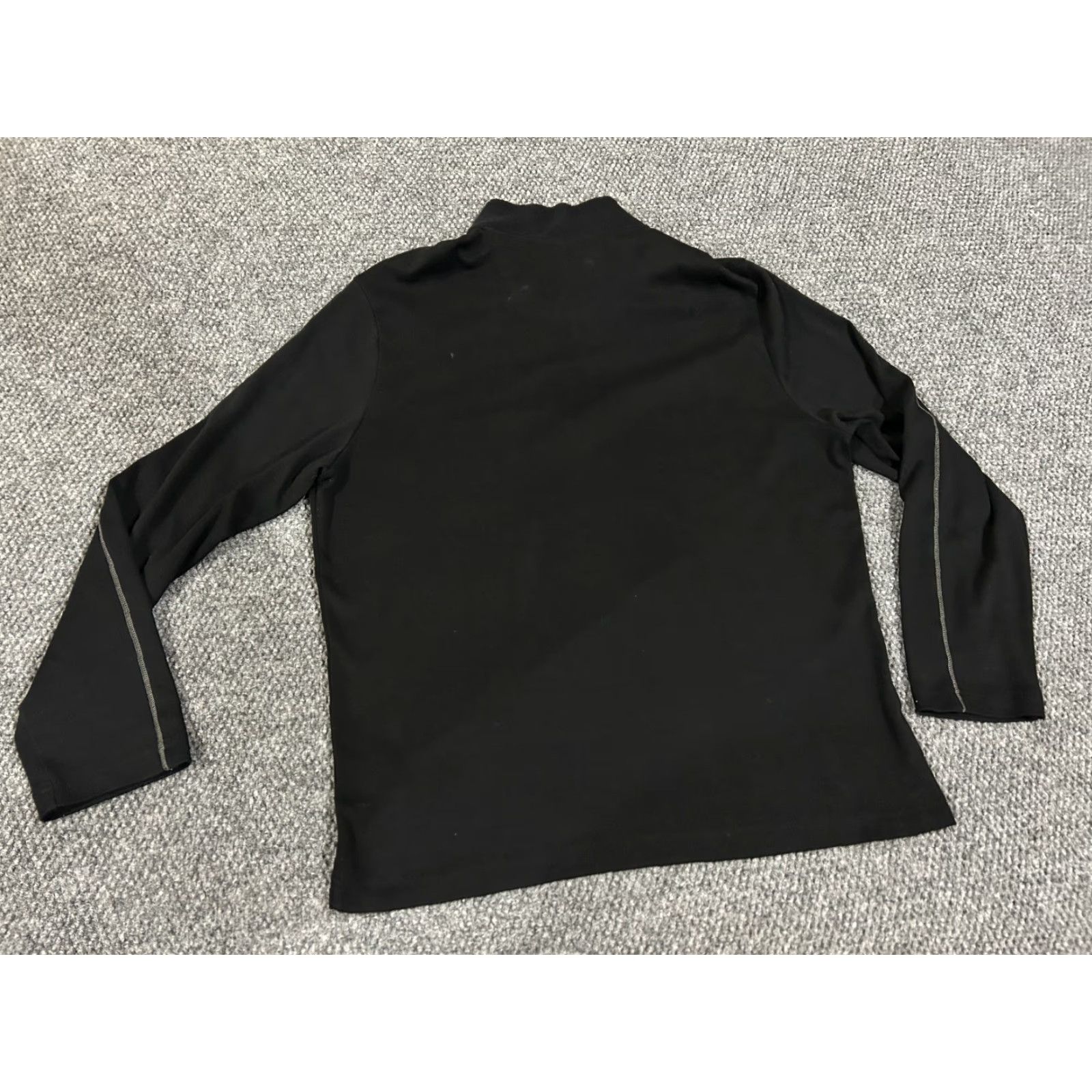 Robert Graham Robert Graham Pullover Sweater Mens XL Black 1/4 Zip Mock Neck Athletic Casual Knit Size US XL / EU 56 / 4 - 6 Thumbnail