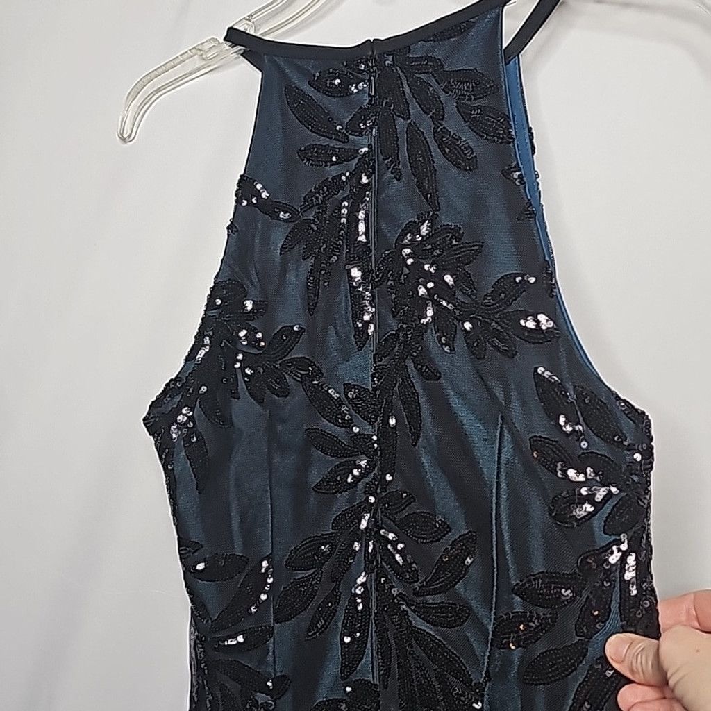 Alex Evenings NWOT Alex & Eve sequined halter midi sheath floral dress 10 Size M / US 6-8 / IT 42-44 - 9 Thumbnail