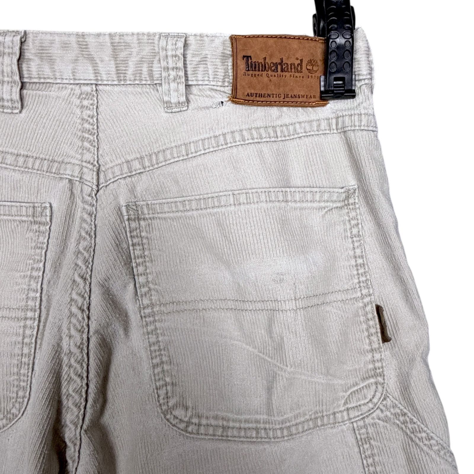 Timberland Vintage 90s Timberland Gray Corduroy Carpenter Pants 32x30 Size US 32 / EU 48 - 9 Thumbnail