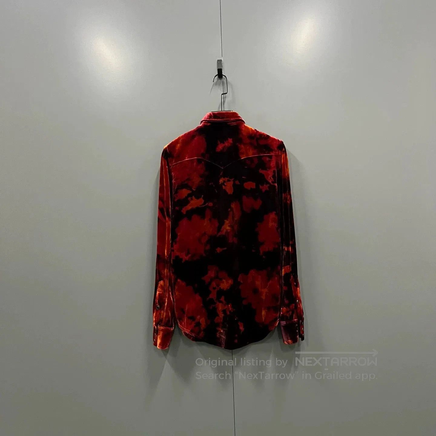 Saint Laurent Paris Saint Laurent Tie-Dye Velvet Shirt. Size US M / EU 48-50 / 2 - 3 Thumbnail