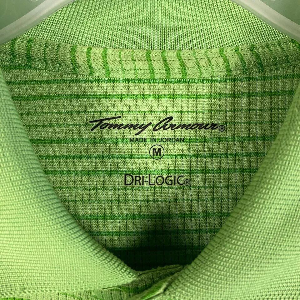 Other Tommy Armour Polo Men's Medium Green Striped Polyester M Size US M / EU 48-50 / 2 - 3 Thumbnail