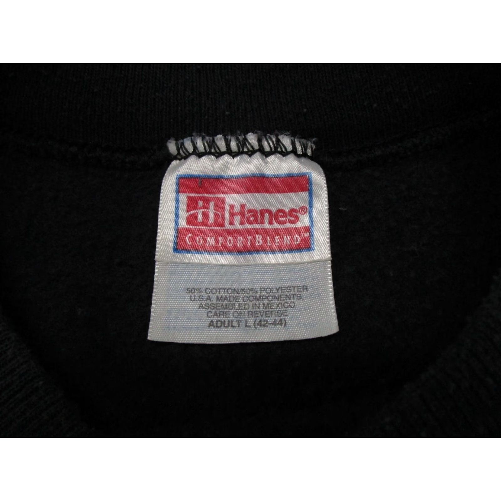 Hanes VINTAGE Hanes Green Bay Packers 1997 Spell Out Pullover Crewneck Sweatshirt L Mens Black 90s Football Sports Hooded Size US L / EU 52-54 / 3 - 3 Thumbnail