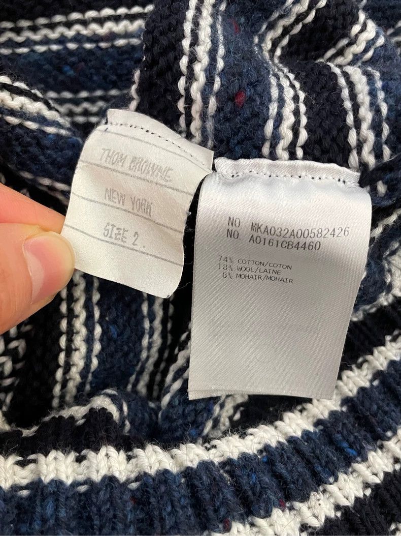 Thom Browne Thom browne Dark blue underwater world striped round-neck s Size US M / EU 48-50 / 2 - 6 Thumbnail