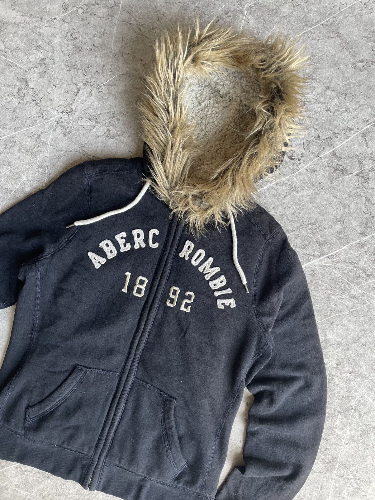 Japanese Brand Abercrombie & Fitch Sherpa Hoodie Size US M / EU 48-50 / 2 - 4 Thumbnail