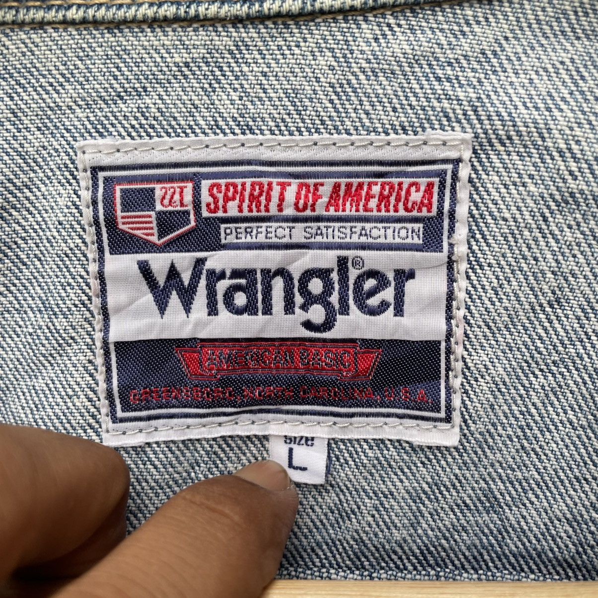 Wrangler 💥Vintage Wrangler Spirit Of America Trucker Denim Jacket Size US M / EU 48-50 / 2 - 10 Thumbnail