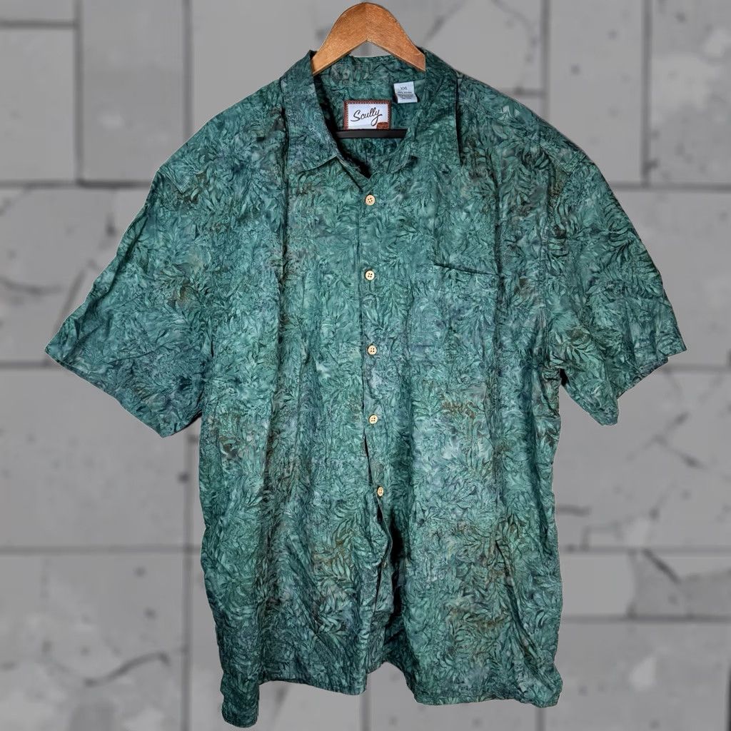 Scully Scully Button-Down Shirt Short Sleeve 100% Cotton Mens XXL Blue Shirt Size US 39 - 1 Thumbnail