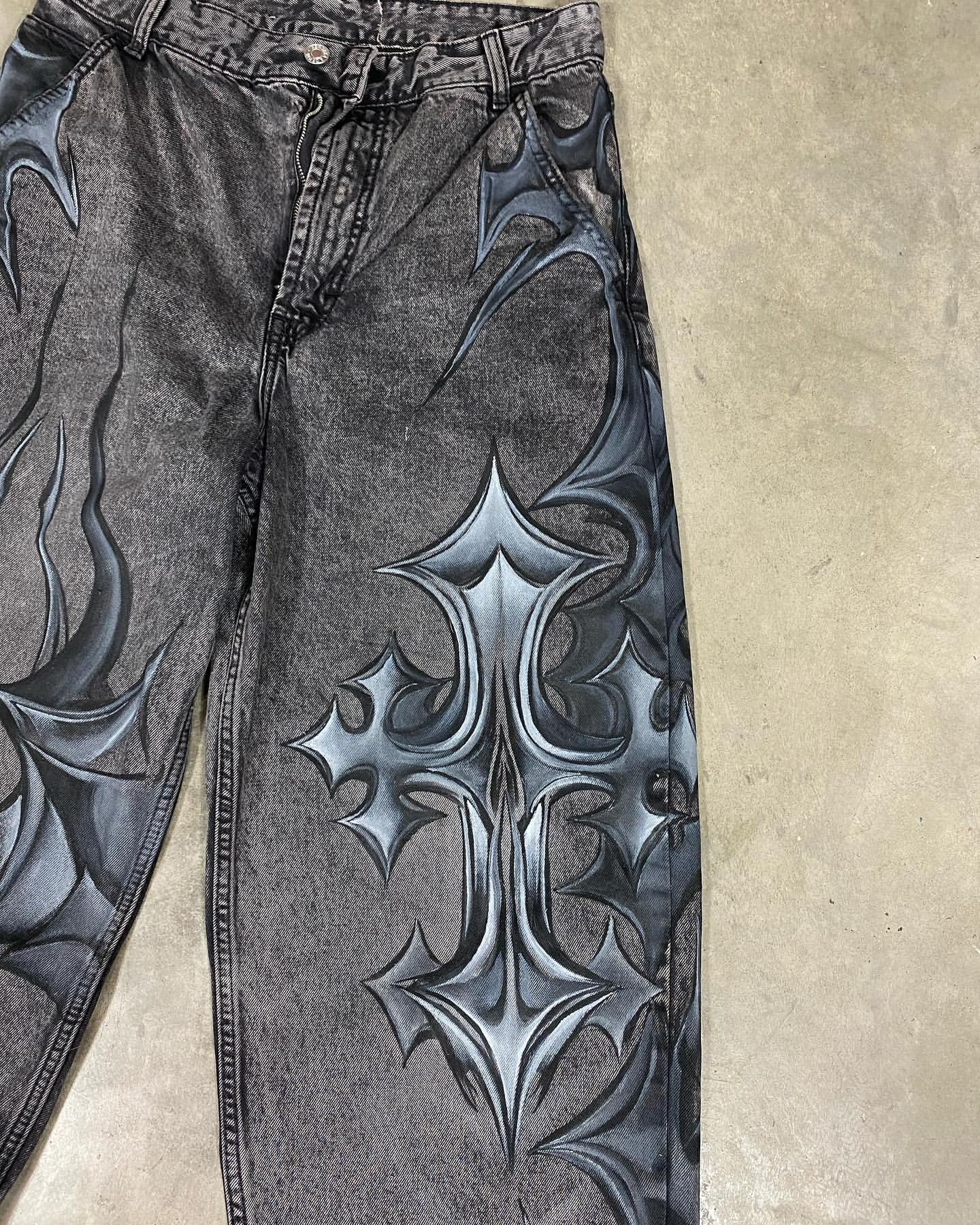 Designer × Japanese Brand High Street Loose Jean Size US 34 / EU 50 - 2 Thumbnail