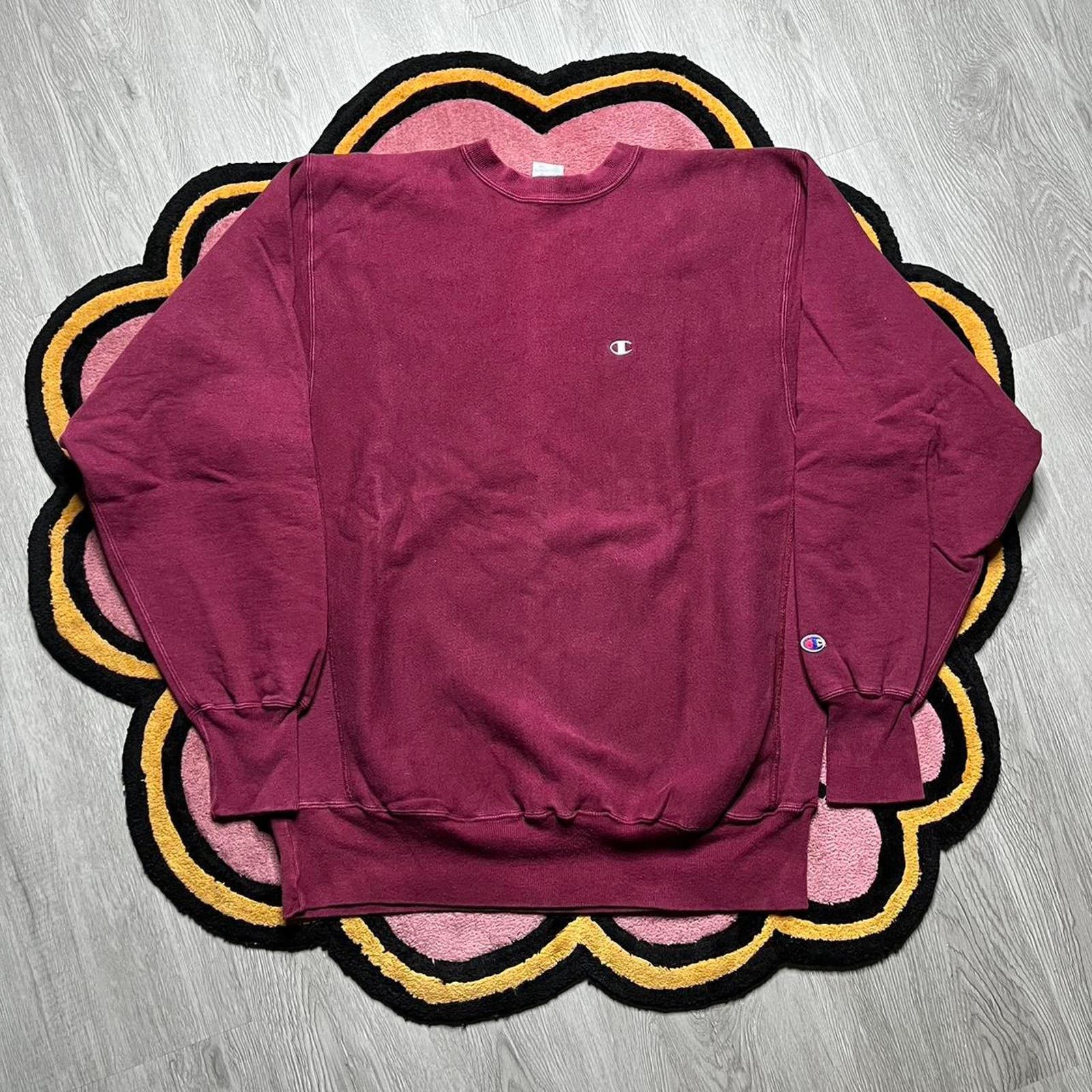 image of Vintage 90’S Champion Reverse Weave Crewneck Sweatshirt in Red, Men's (Size 2XL)